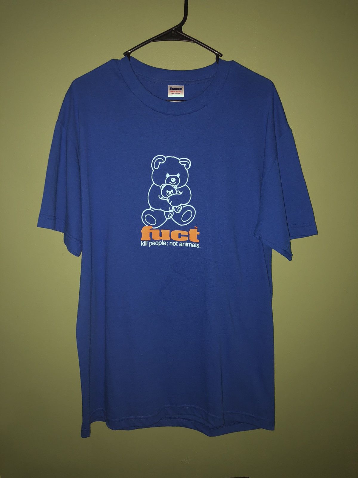 FUCT Fuct Kill People Not Animals Tee Blue Size US L / EU 52-54 / 3 - 1 Thumbnail