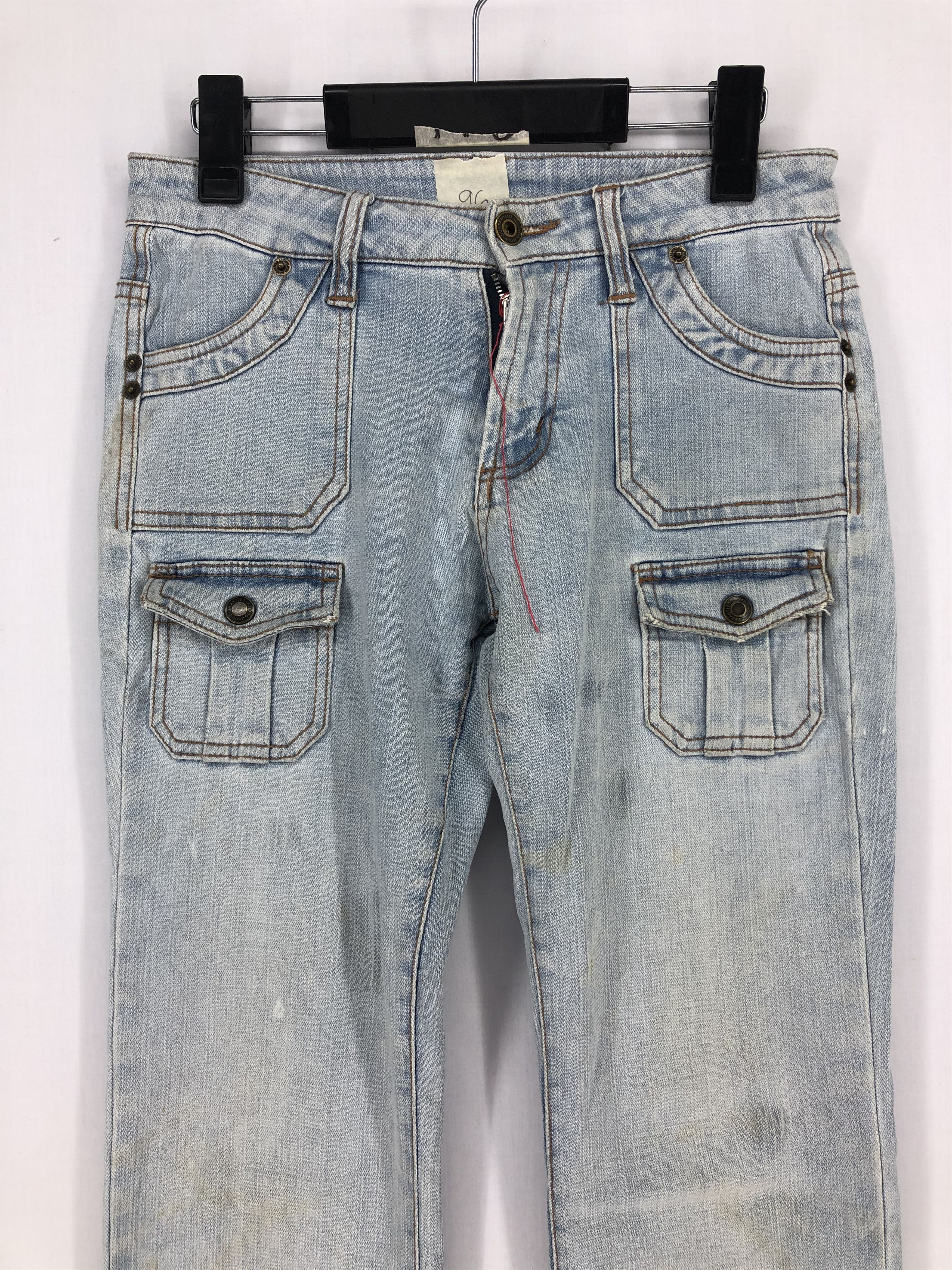 Japanese Brand STRETCH DENIM BUSHPANTS MULTIPOCKET UTILITY Size US 26 / EU 42 - 3 Thumbnail