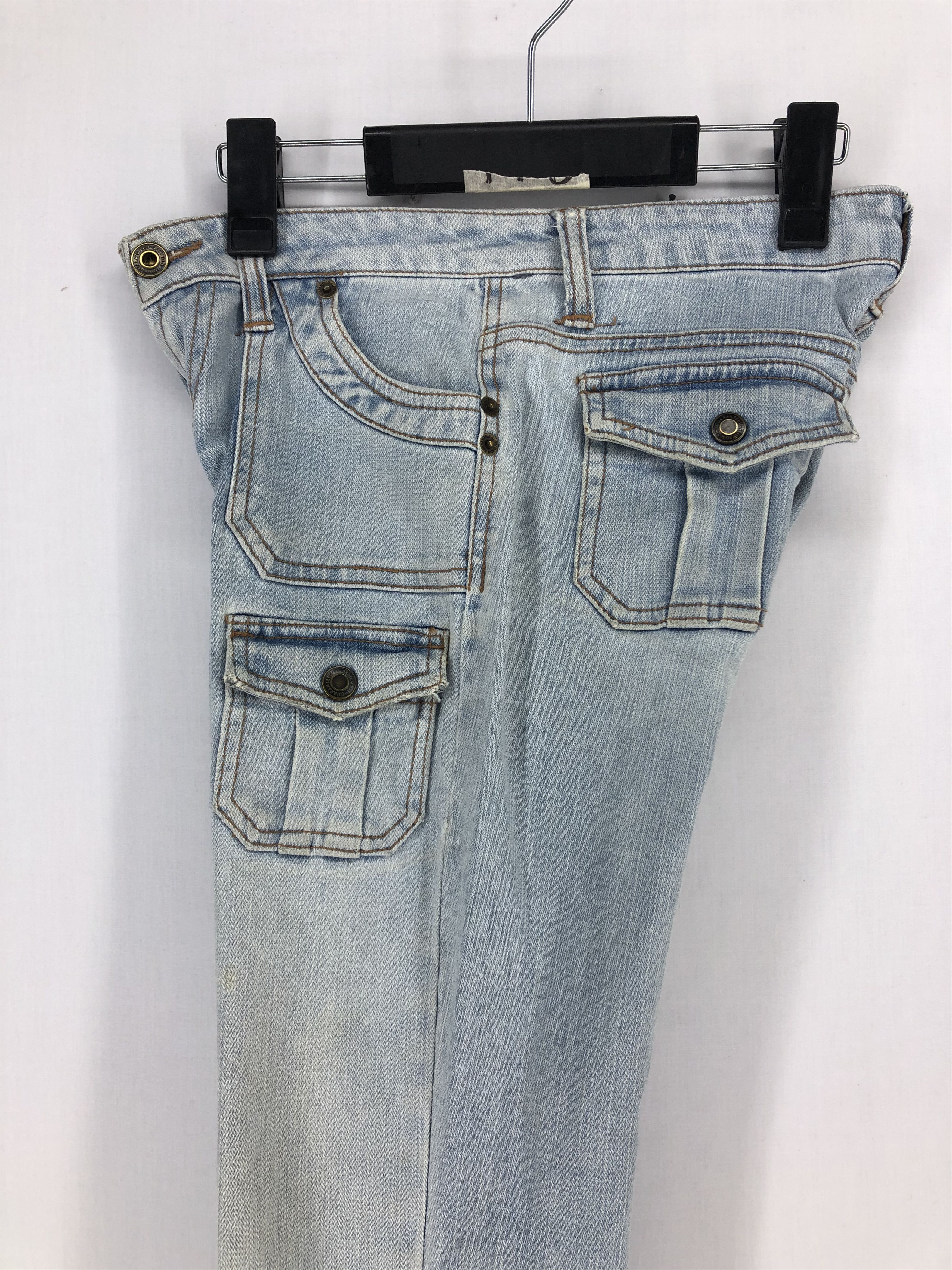 Japanese Brand STRETCH DENIM BUSHPANTS MULTIPOCKET UTILITY Size US 26 / EU 42 - 12 Thumbnail
