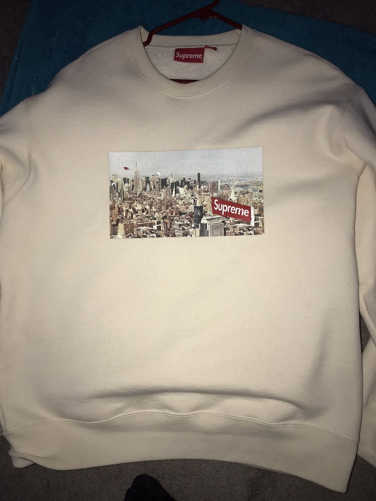 Supreme Supreme Aerial Crewneck Natural | Grailed