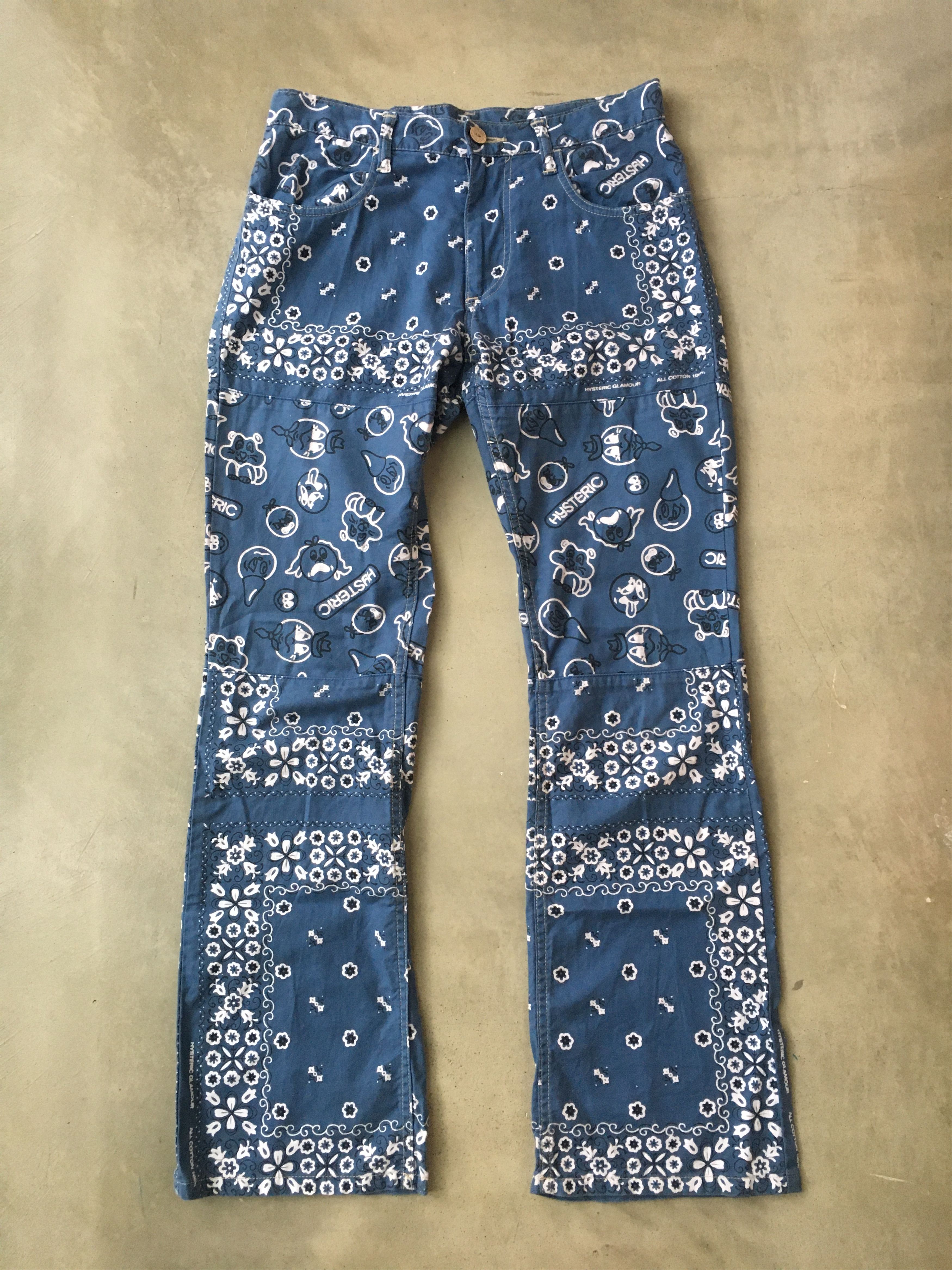 Hysteric Glamour hysteric glamour paisley flare pants Size US 31 - 1 Thumbnail