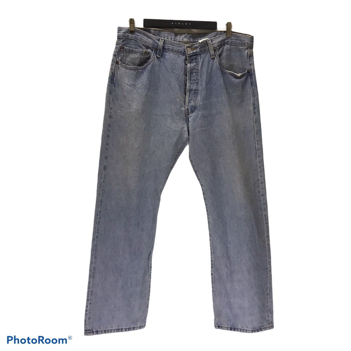 Levi's Vintage Levis 501 Distressed Denim jeans Lightwash Size US 38 / EU 54 - 1 Thumbnail