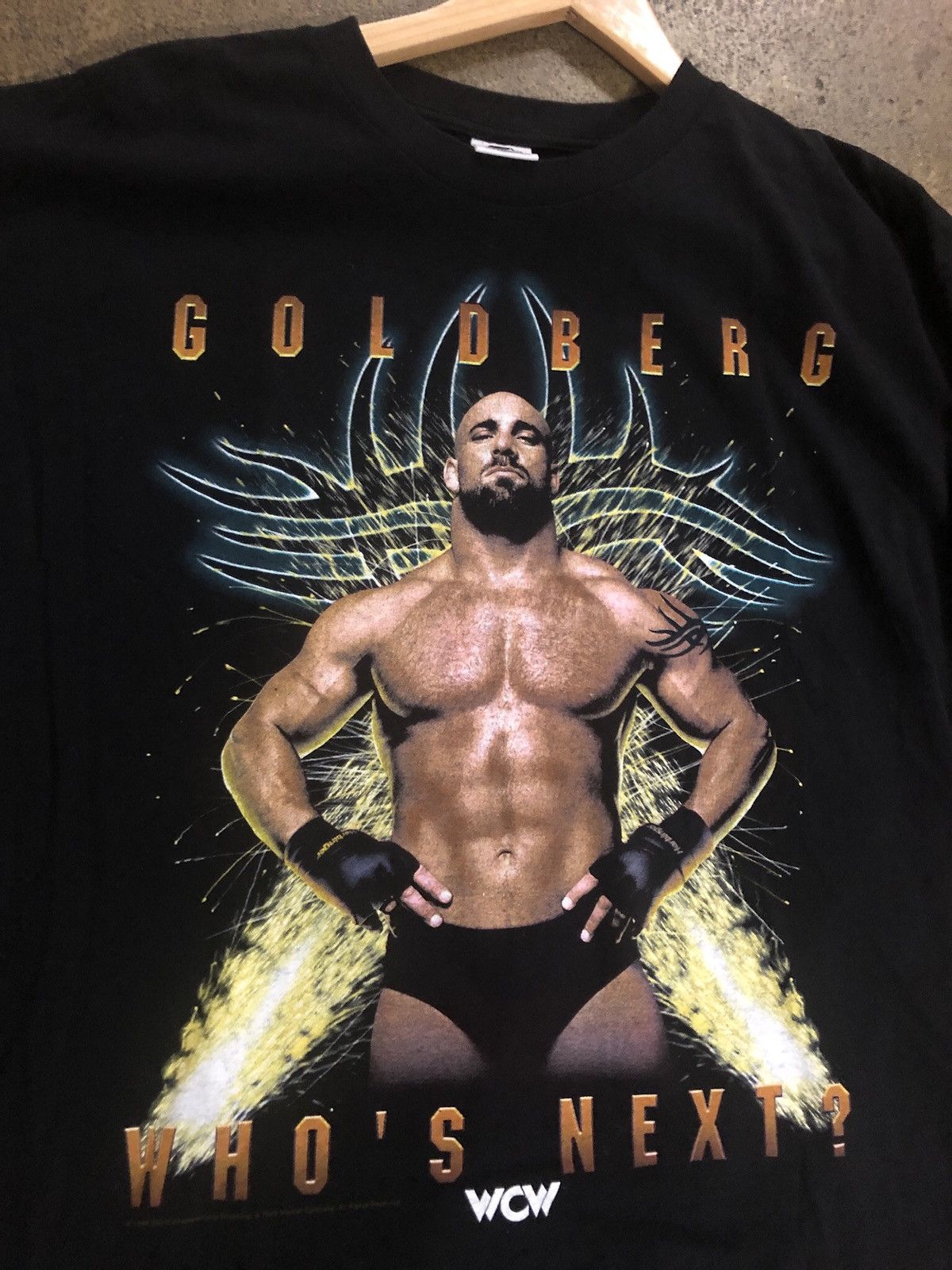 VINTAGE WCW GOLDBERG TEE outlet SHIRT 1998 SIZE LARGE