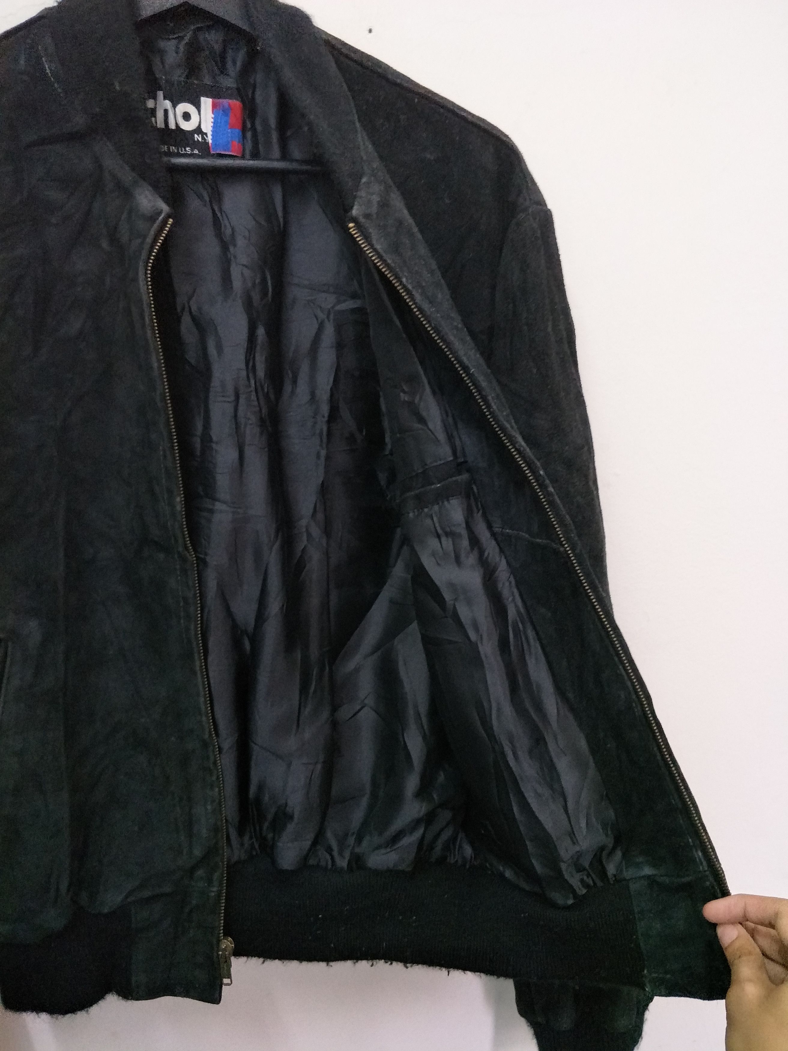 Schott Vintage Schott Nyc Suede Leather Jacket Bombers Size US M / EU 48-50 / 2 - 4 Thumbnail