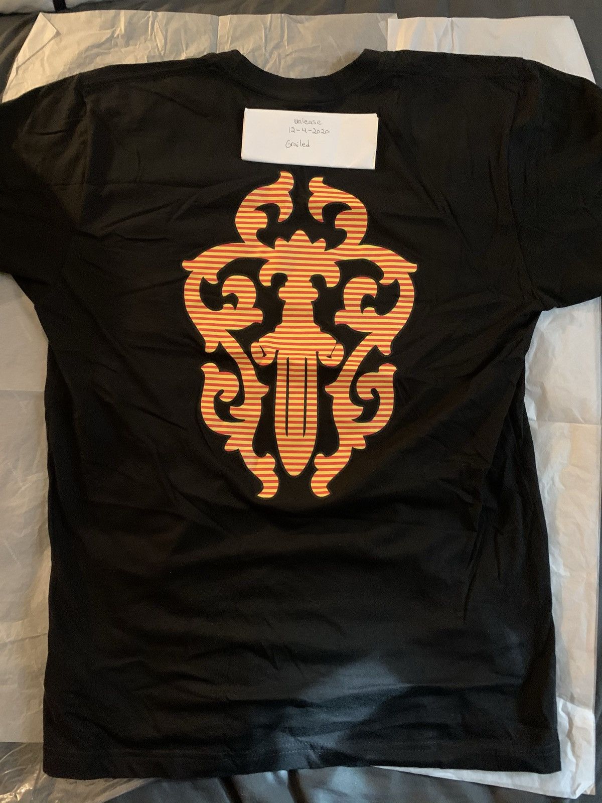 Chrome Hearts Chrome Hearts Orange Hairy Dagger Black Tee Size US L / EU 52-54 / 3 - 1 Thumbnail