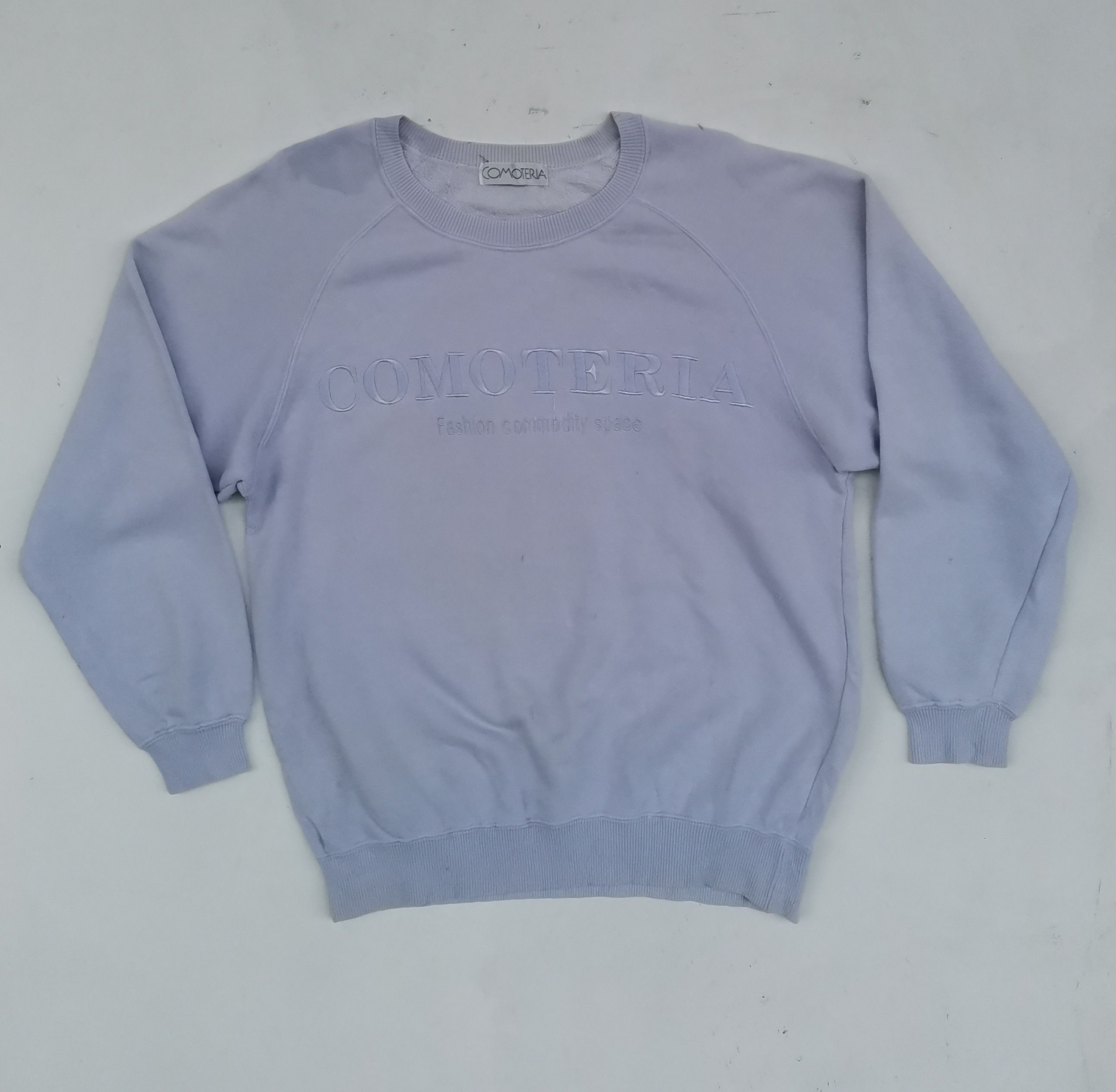 Japanese Brand Comotteria Fashion Commodity Space Big Logo Sweatshirt Size US L / EU 52-54 / 3 - 1 Thumbnail