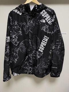 Supreme x The North Face SS2012 Venture Map Windbreaker Jacket Size L