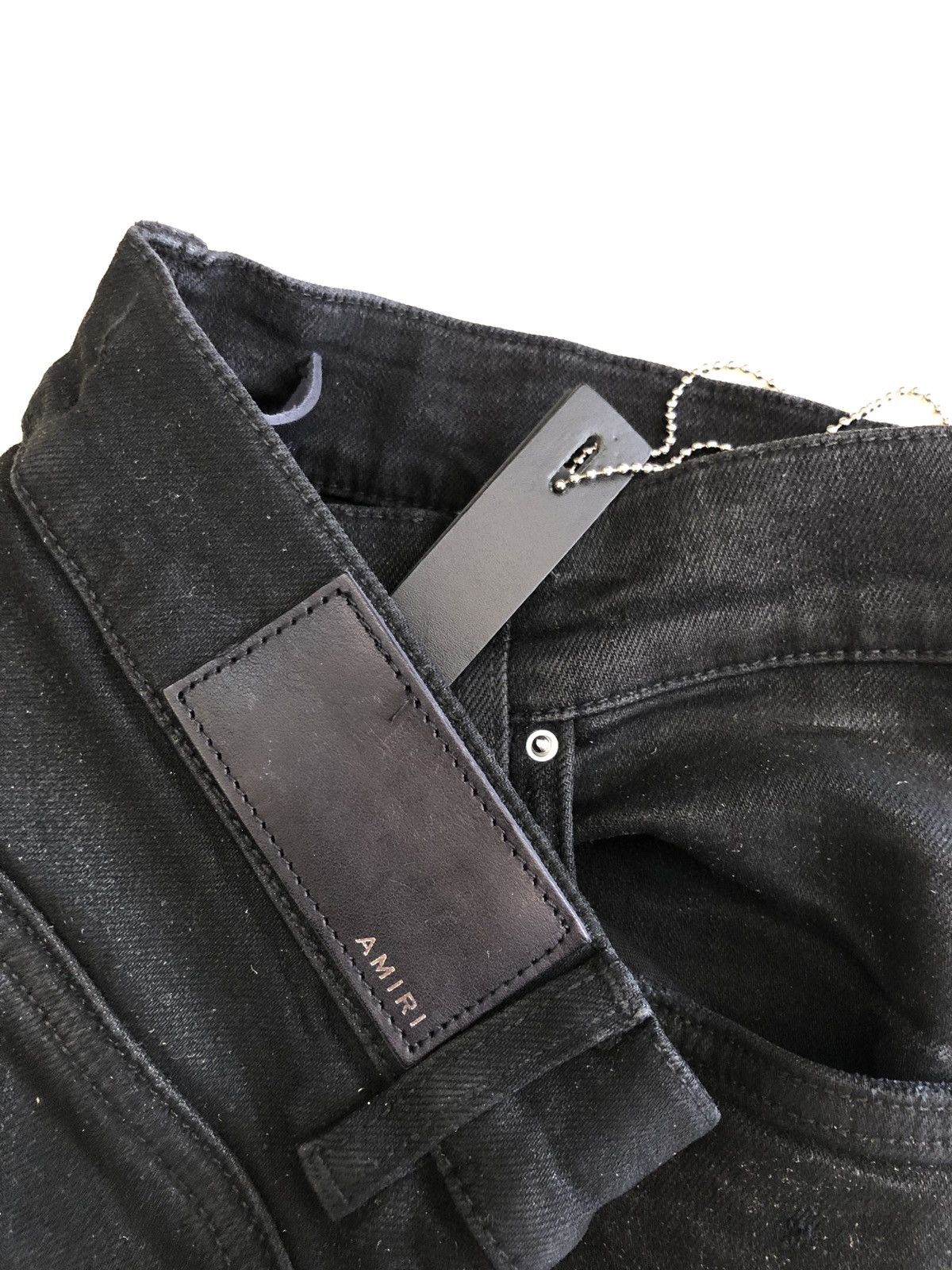 Amiri Amiri Black Grunge Patch Jeans Size 34 Size US 34 / EU 50 - 3 Thumbnail
