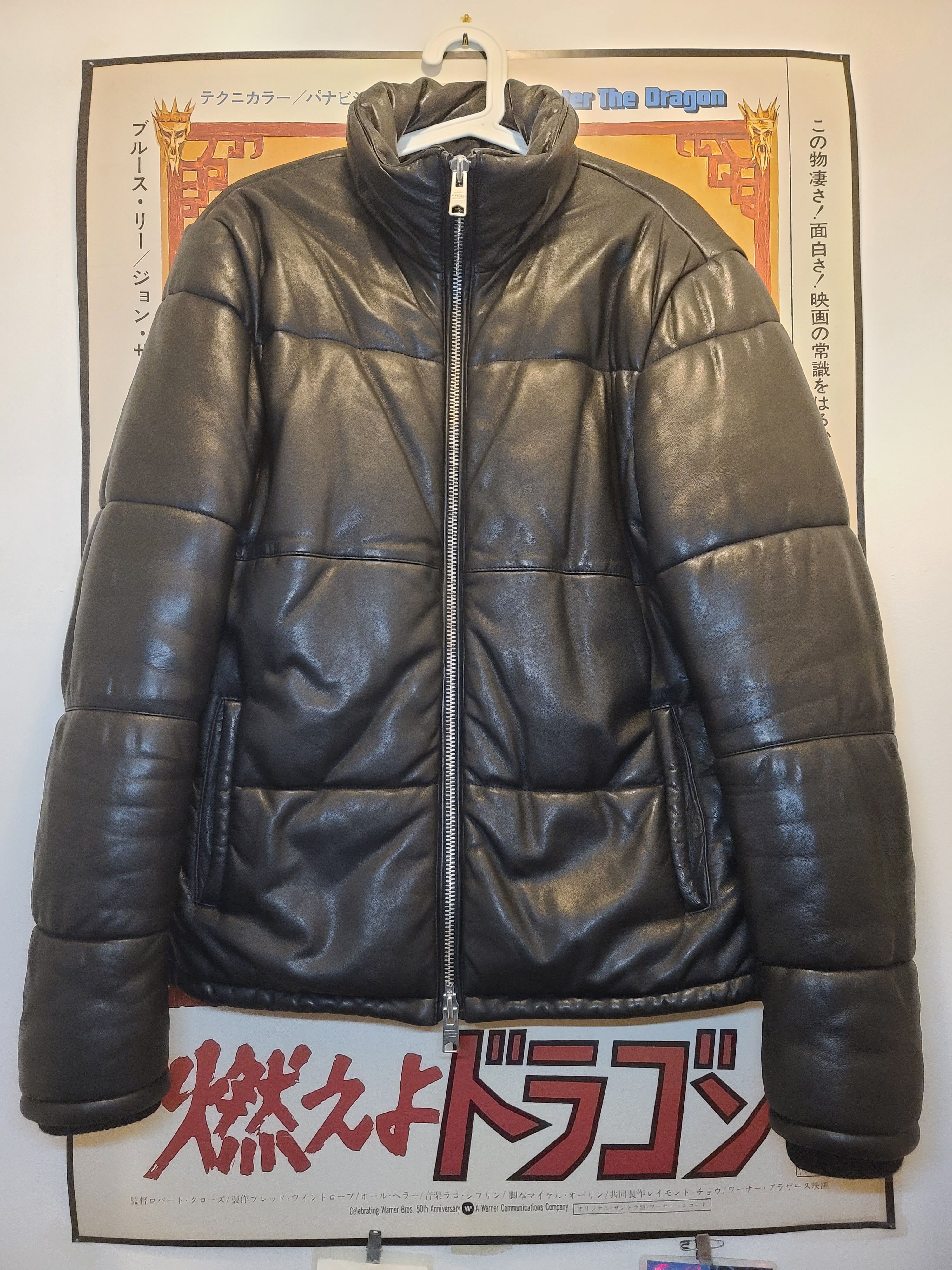 Allsaints Coronet Leather Puffer Jacket | Grailed