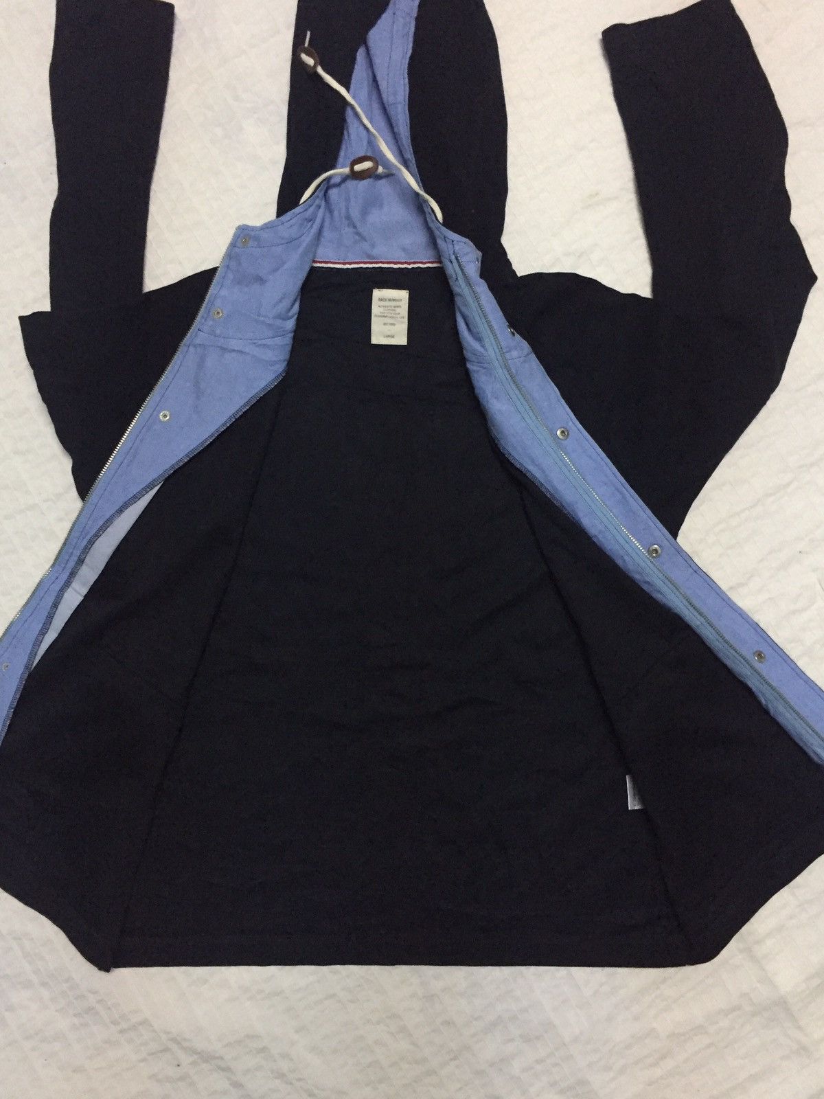 Japanese Brand Back Number Snap Button & Zipper Jacket Hoodie Size US L / EU 52-54 / 3 - 14 Thumbnail