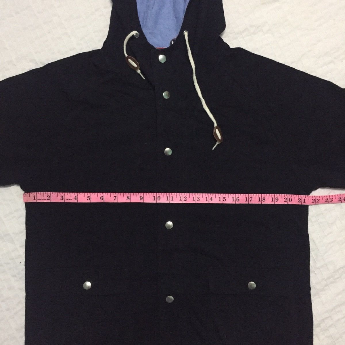 Japanese Brand Back Number Snap Button & Zipper Jacket Hoodie Size US L / EU 52-54 / 3 - 18 Thumbnail
