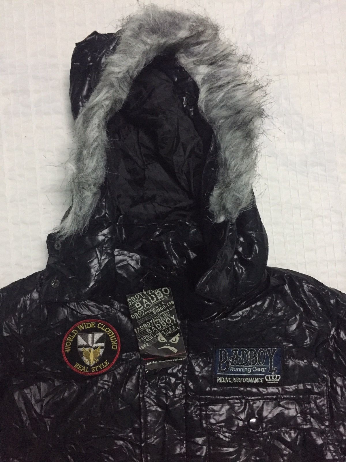 Japanese Brand Bad Boys California Usa Puffer Style Jacket Hoodie Size US L / EU 52-54 / 3 - 7 Thumbnail