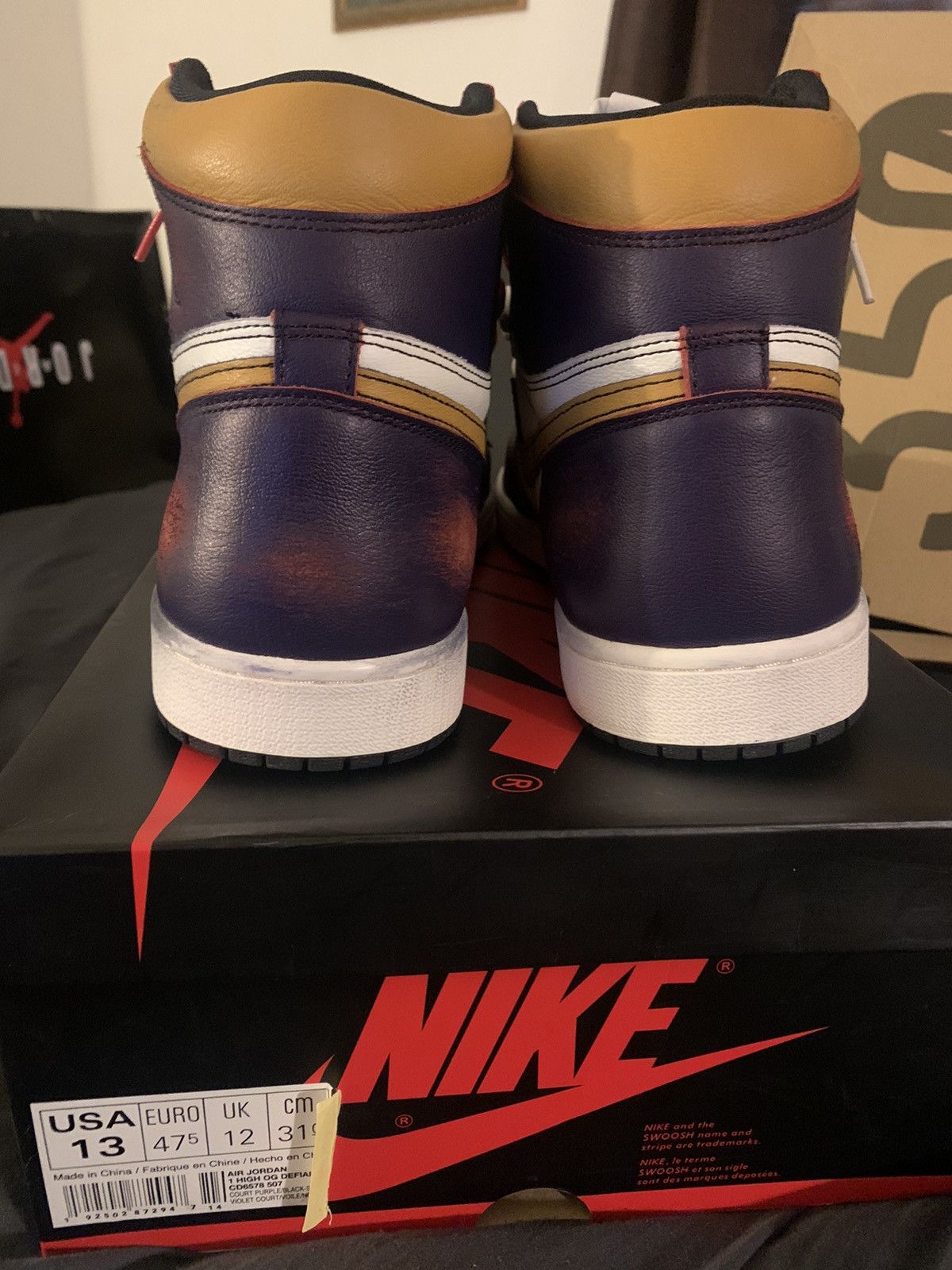 Jordan Brand × Nike Jordan 1 Retro High OG Defiant SB LA to Chicago Size US 13 / EU 46 - 2 Thumbnail
