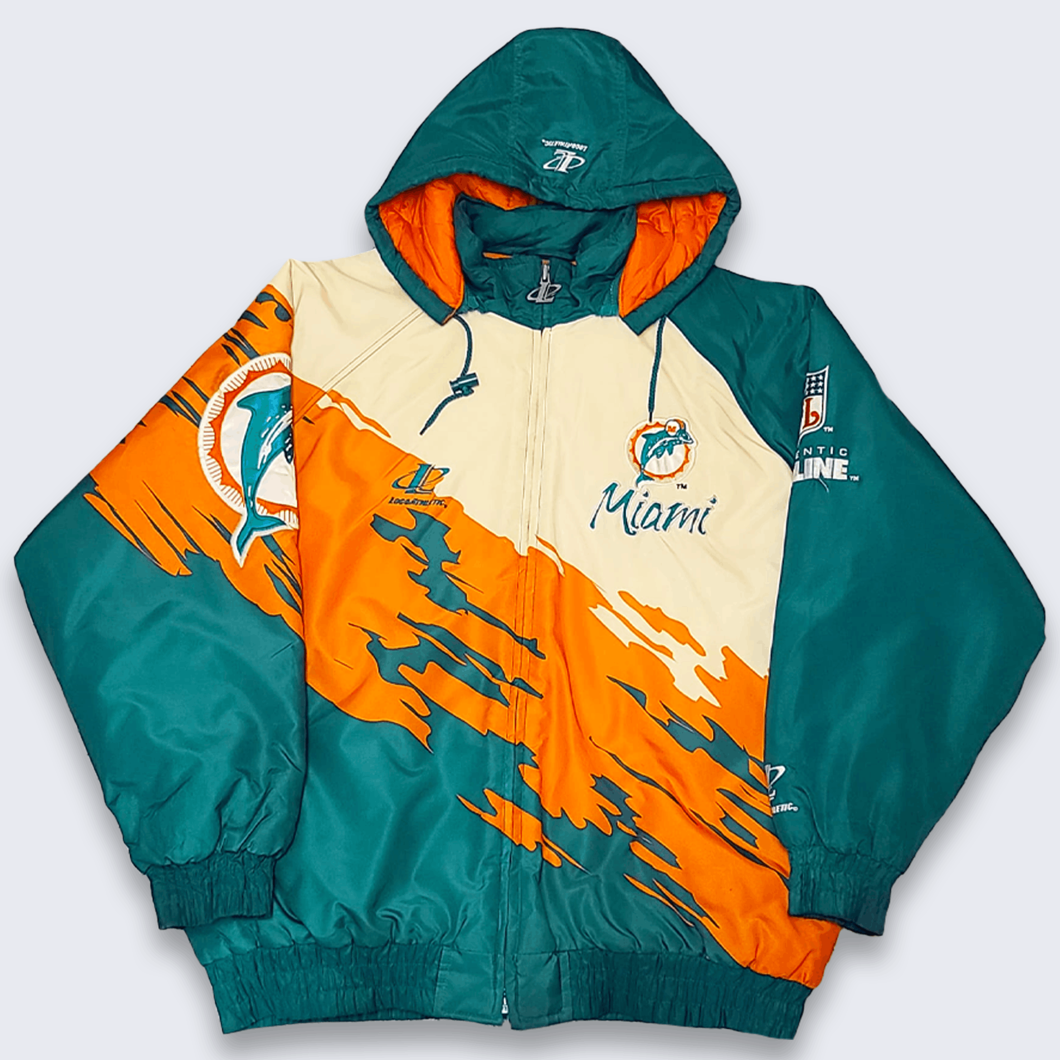 STARTER, Jackets & Coats, Logo Athletic Miami Dolphins Splash Jacket