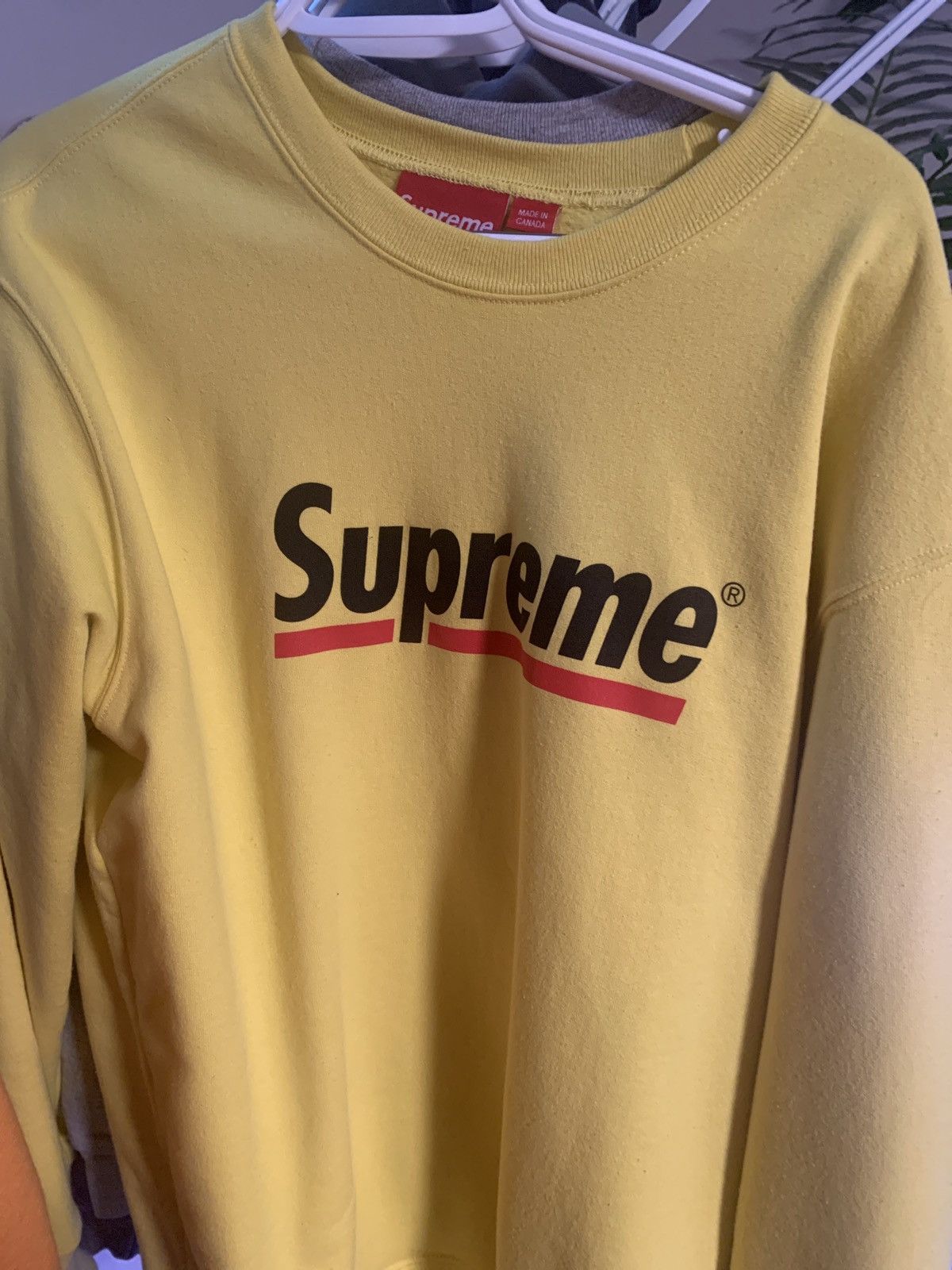 Supreme Underline Crewneck | Grailed 