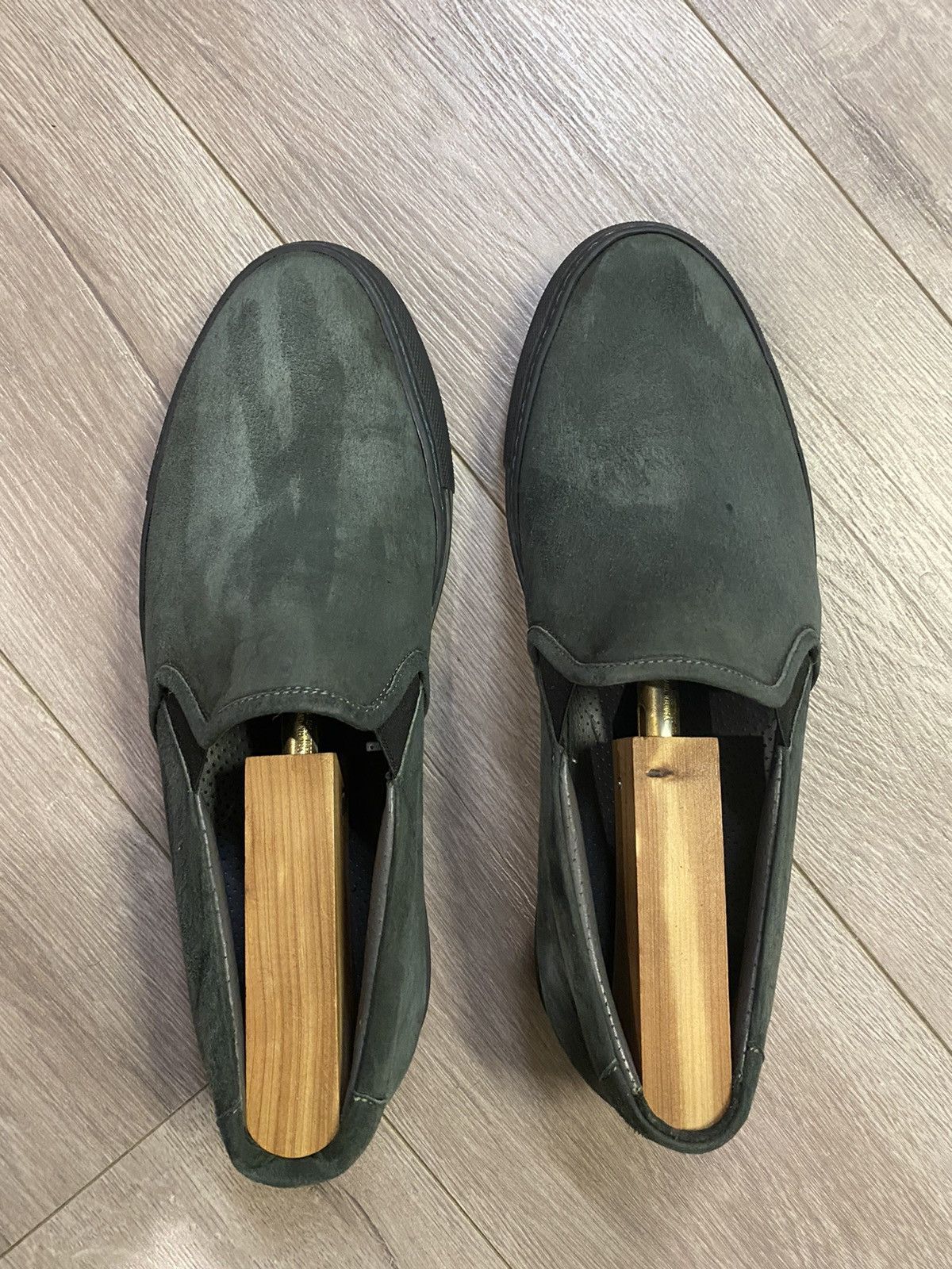 Common Projects Grey suede slip-on sneakers Size US 7 / EU 40 - 3 Thumbnail