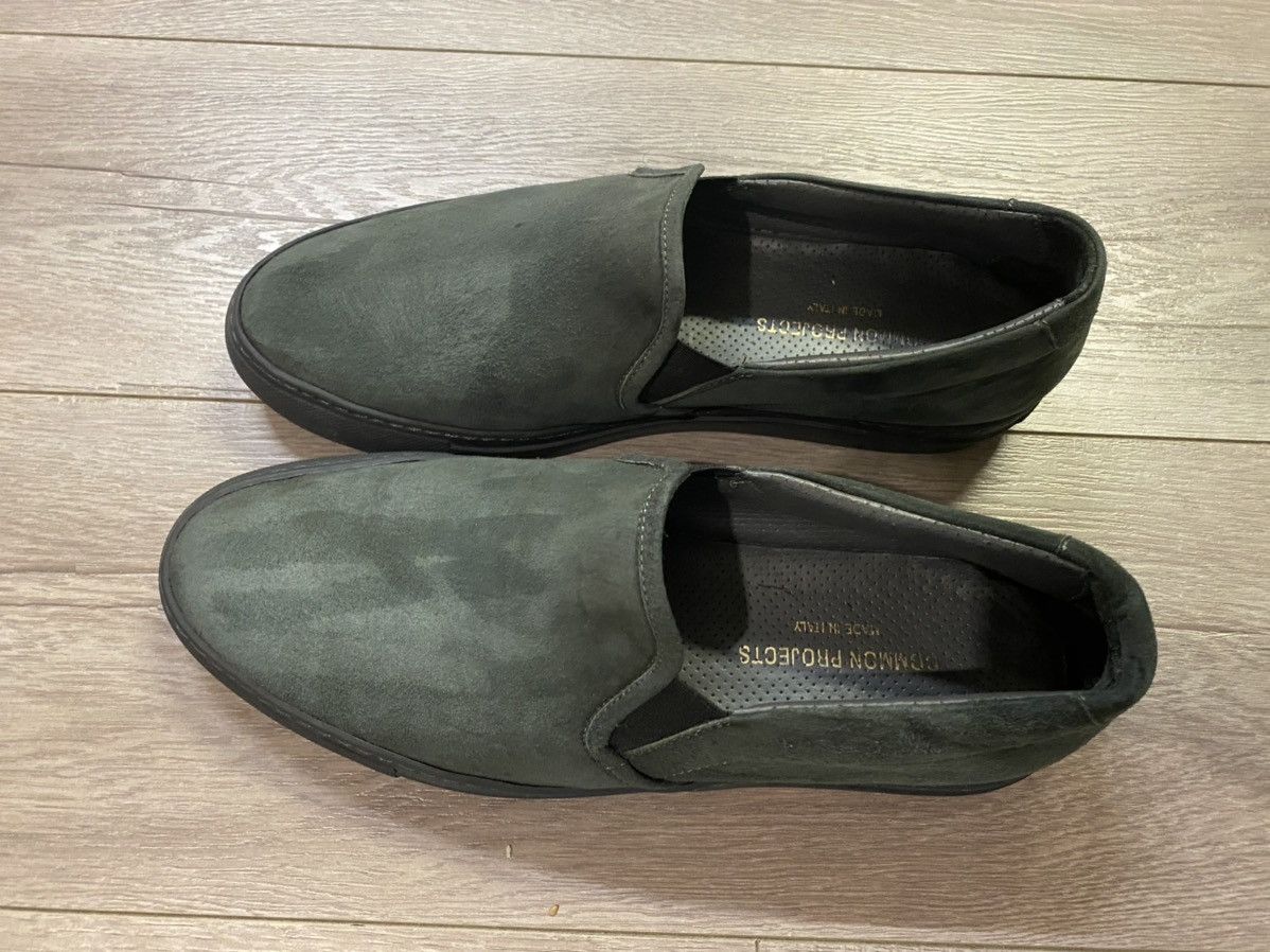 Common Projects Grey suede slip-on sneakers Size US 7 / EU 40 - 1 Thumbnail