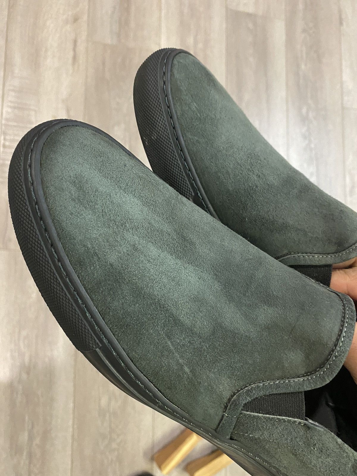 Common Projects Grey suede slip-on sneakers Size US 7 / EU 40 - 4 Thumbnail