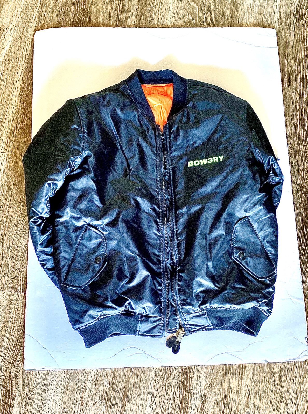 Bow3ry Reversible Black 1/1 bomber Jacket XL