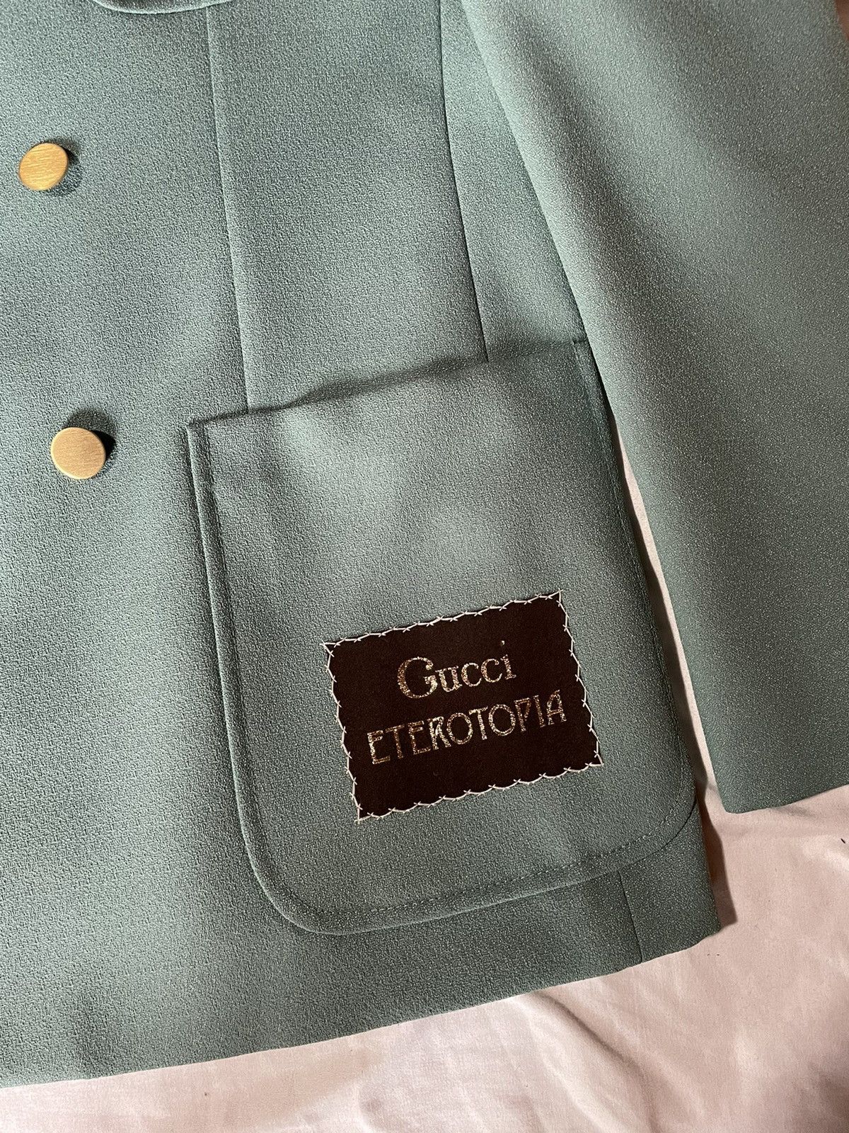 Gucci Blue Sablé Jacket with Gucci Eterotopia Size 50R - 2 Thumbnail