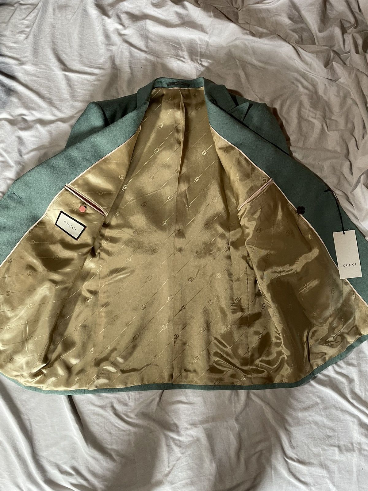 Gucci Blue Sablé Jacket with Gucci Eterotopia Size 50R - 3 Thumbnail