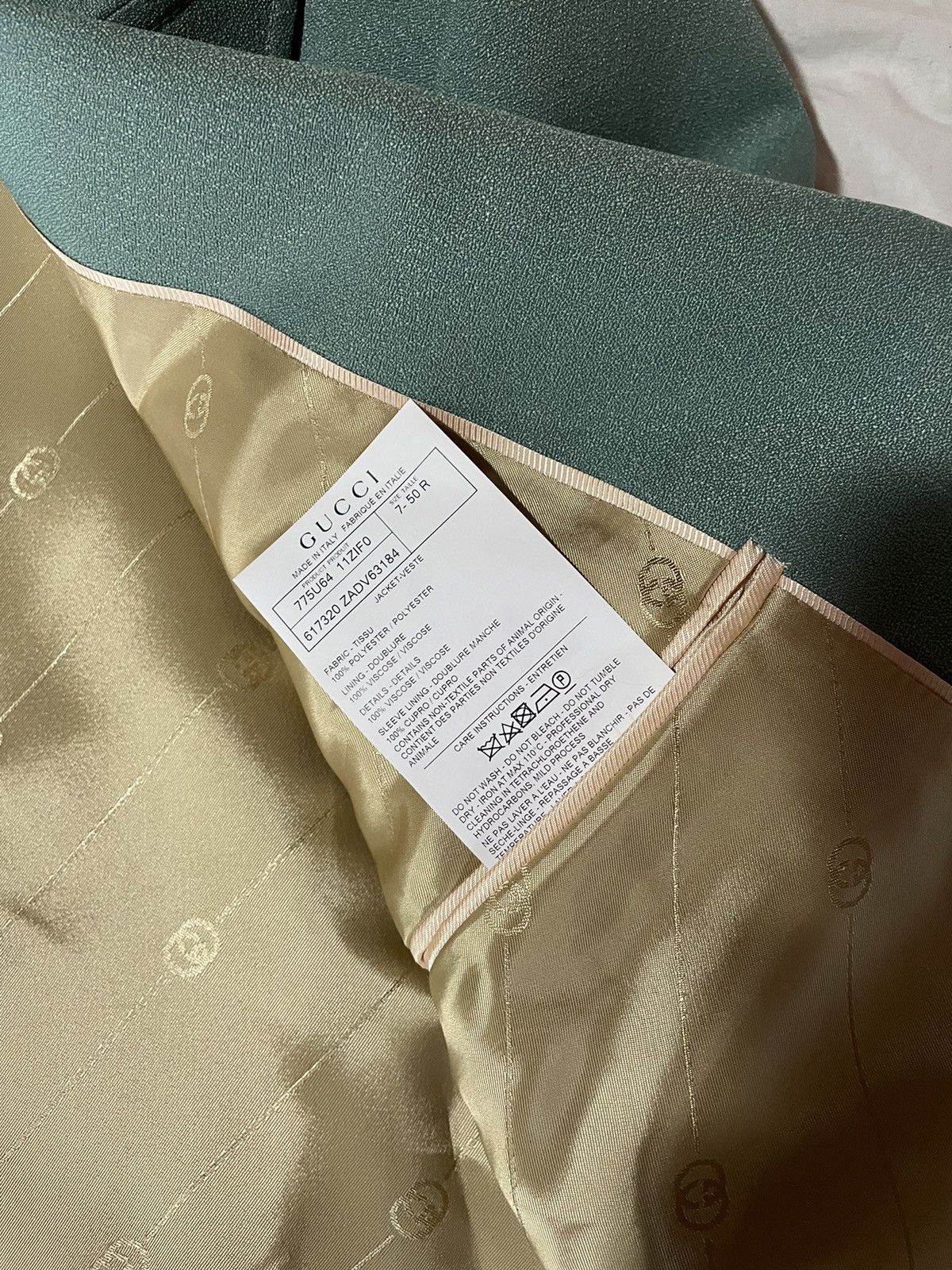 Gucci Blue Sablé Jacket with Gucci Eterotopia Size 50R - 4 Thumbnail