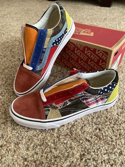 Vans old skool patchwork cheap factory floor