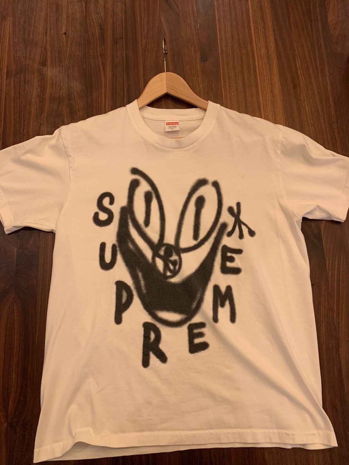 Supreme smile tee white on sale