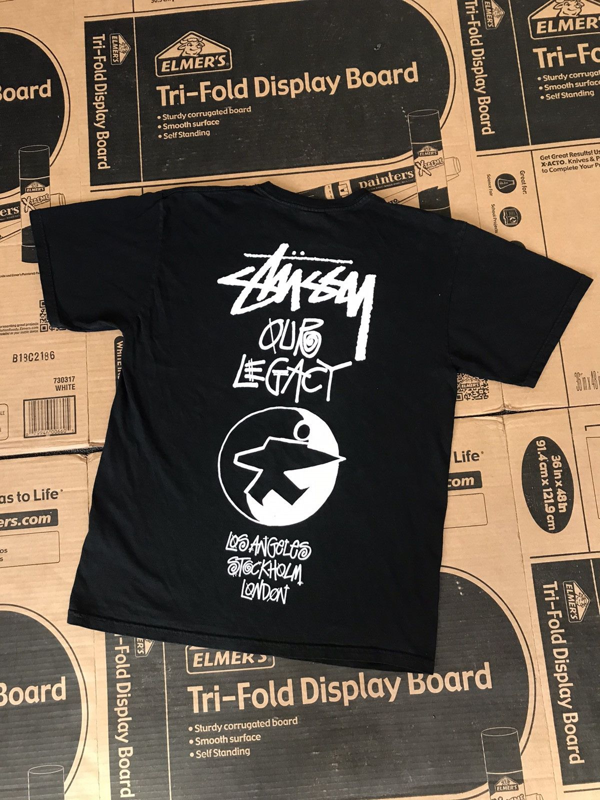 Our Legacy Stussy 2020 Our Legacy Surfman Pig. Dyed Tee Black M