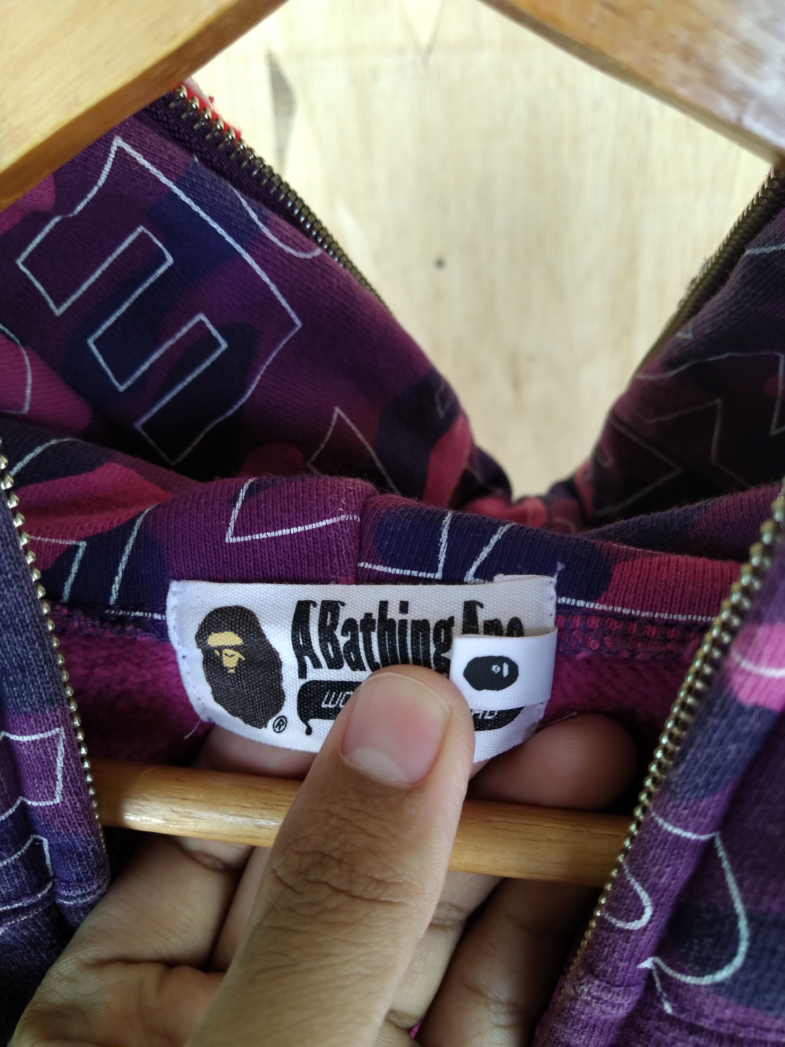 Bape Shark Hoodie Bape Purple Camo Size US L / EU 52-54 / 3 - 16 Thumbnail