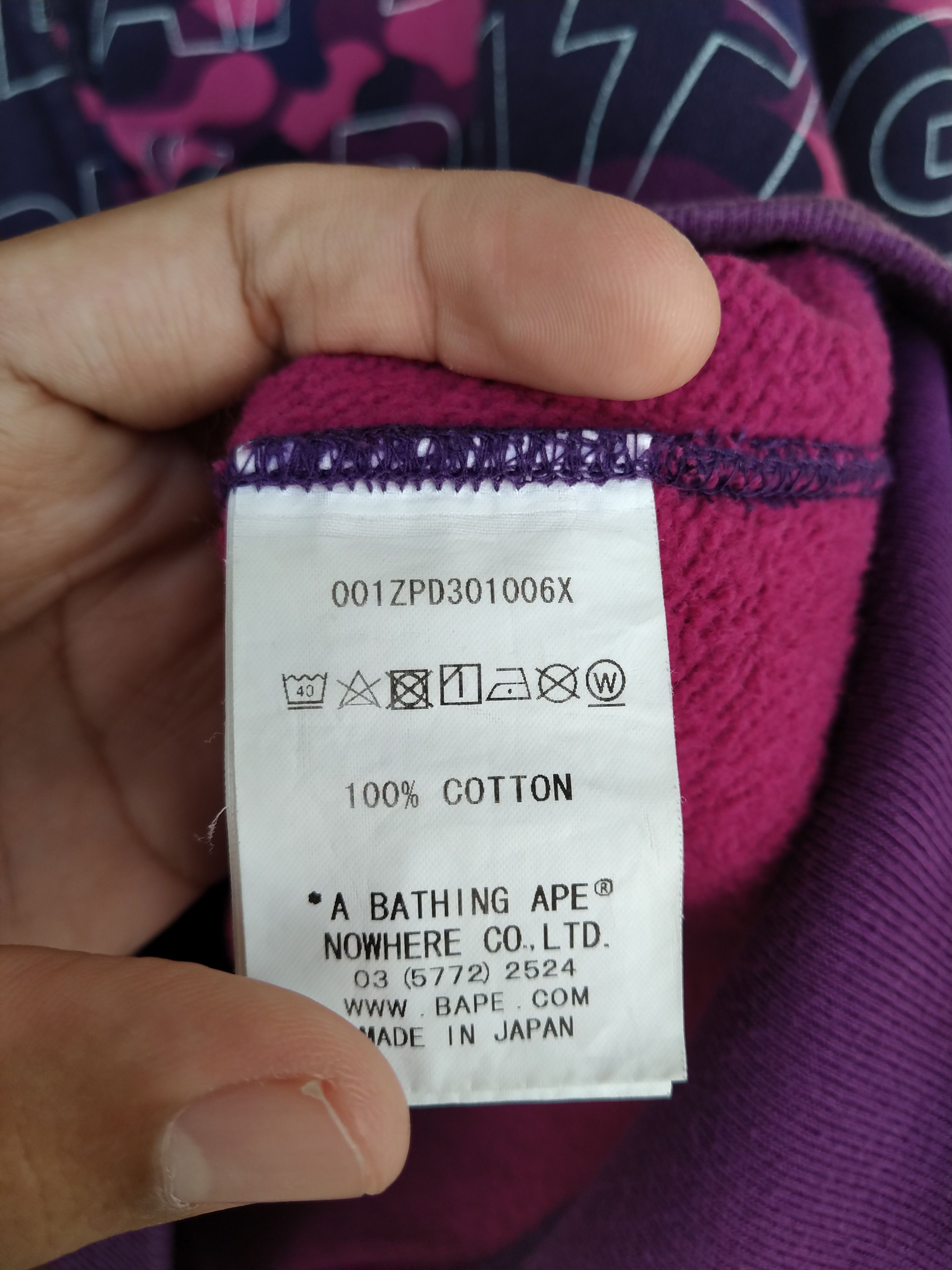 Bape Shark Hoodie Bape Purple Camo Size US L / EU 52-54 / 3 - 17 Thumbnail
