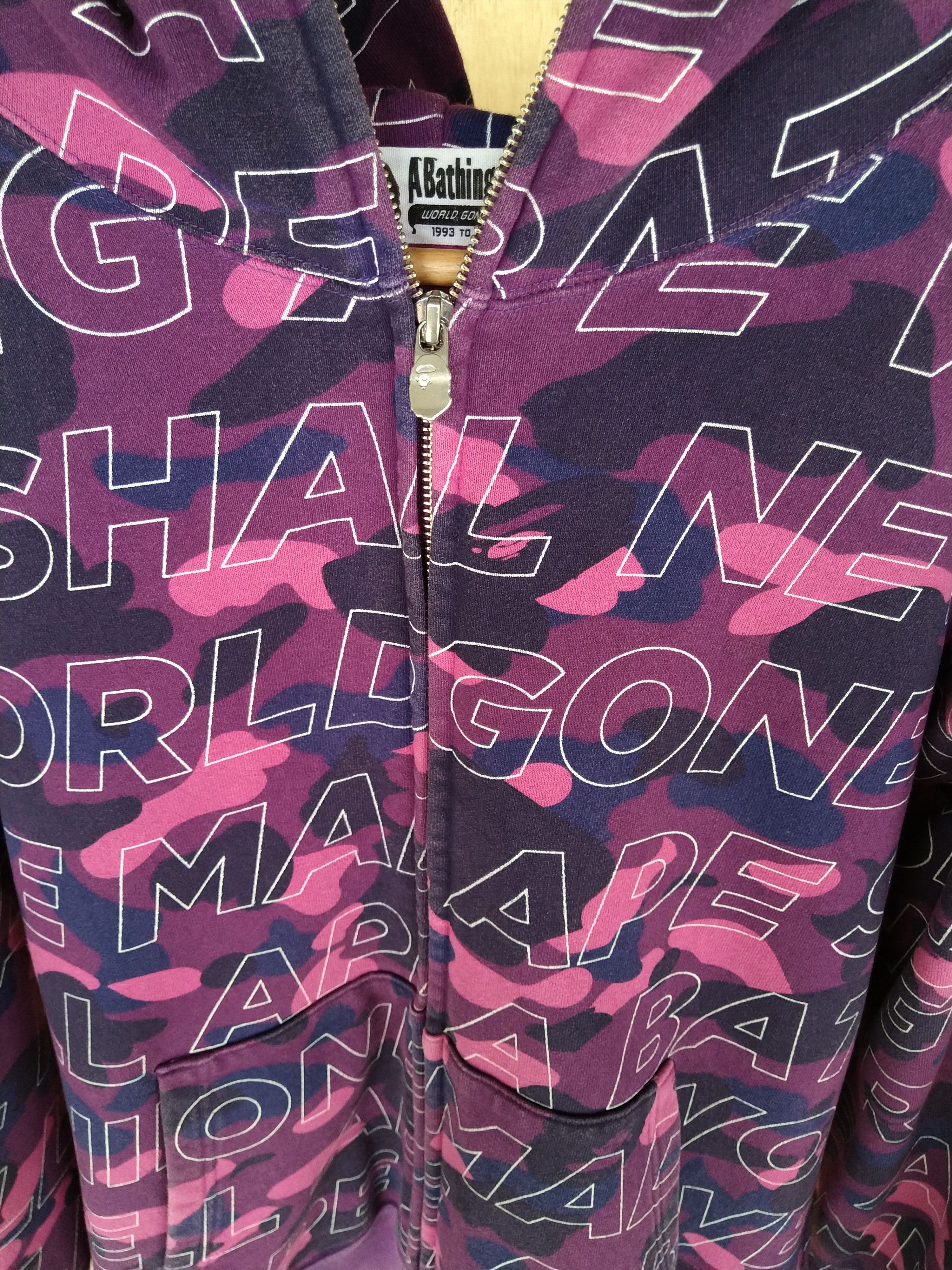 Bape Shark Hoodie Bape Purple Camo Size US L / EU 52-54 / 3 - 8 Thumbnail