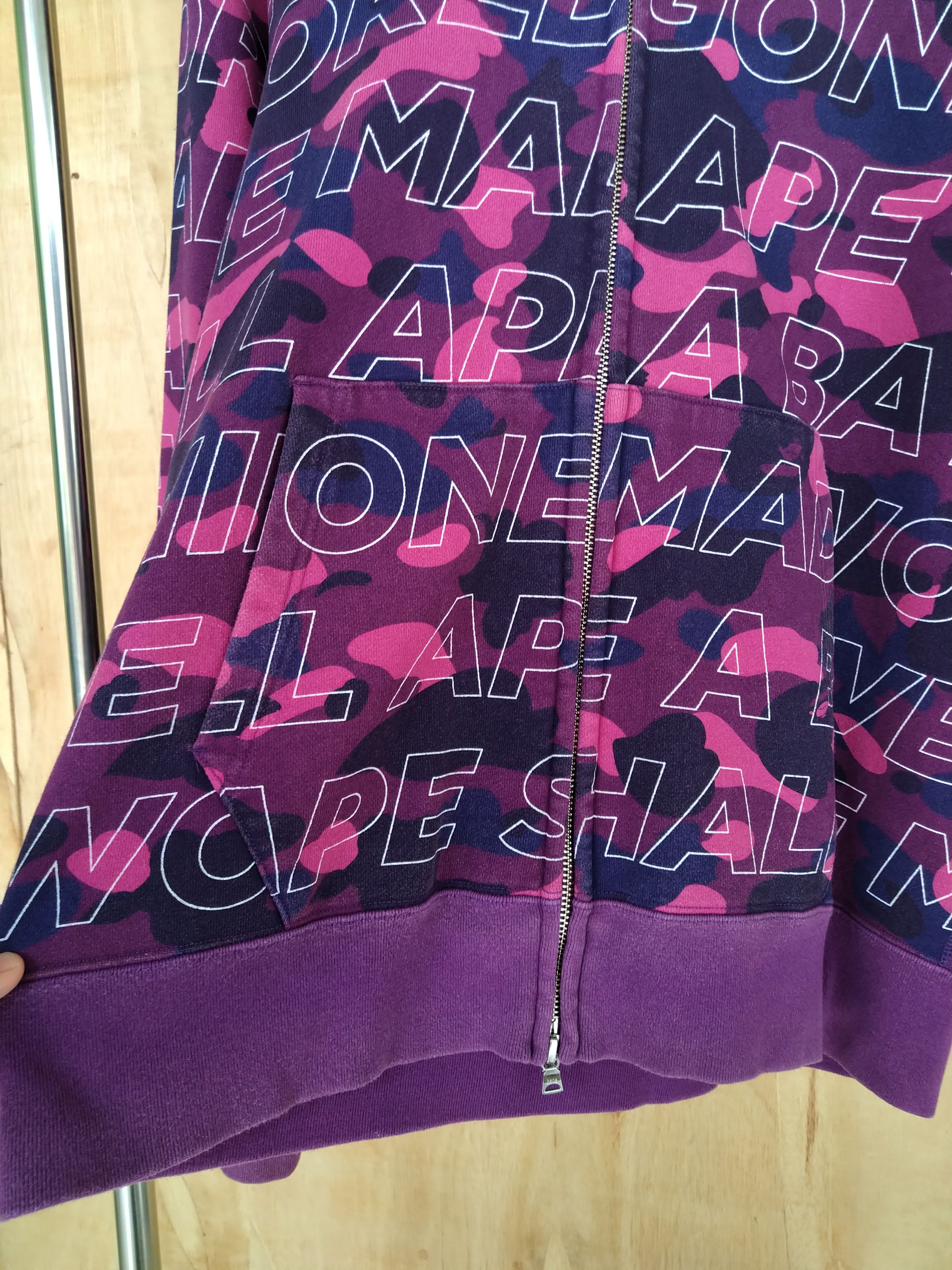 Bape Shark Hoodie Bape Purple Camo Size US L / EU 52-54 / 3 - 14 Thumbnail