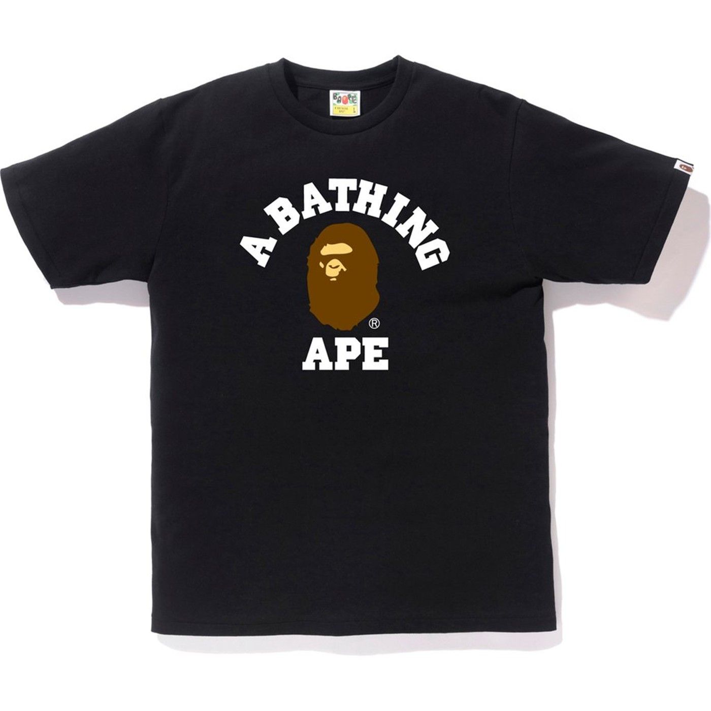 Bape college tee black