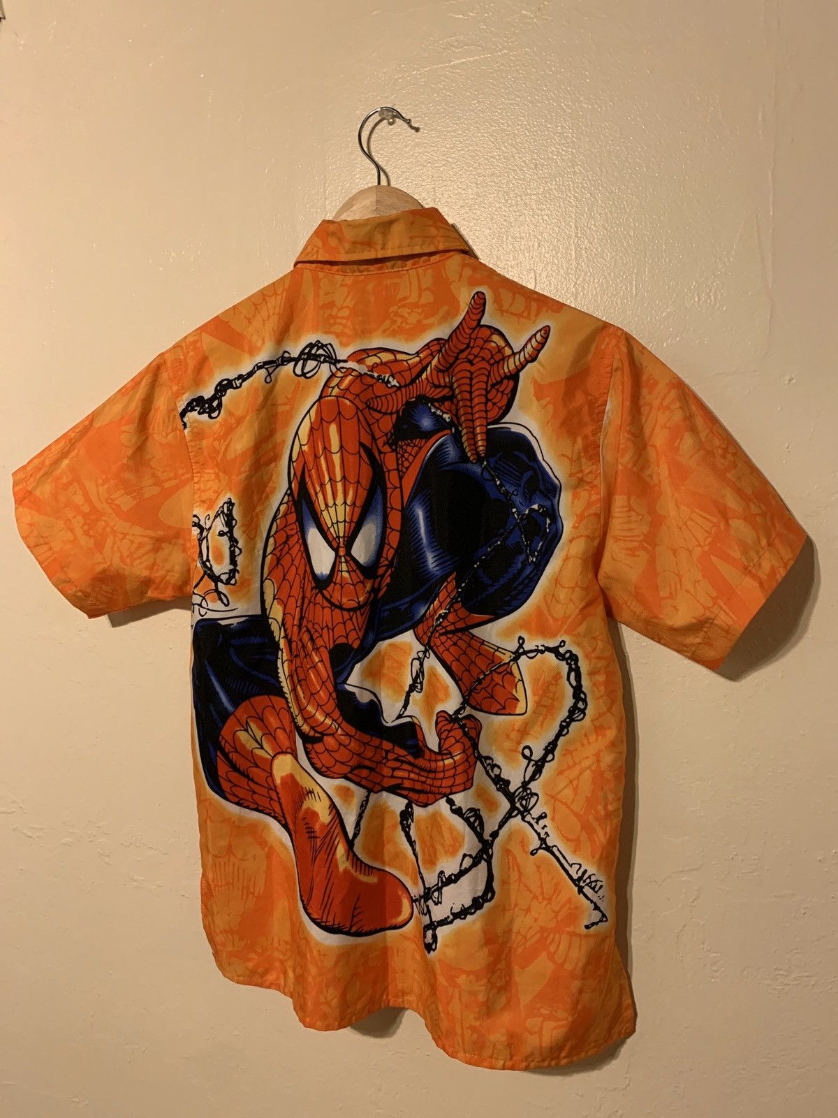 Vintage *RARE* Vintage Spider-Man Button Shirt - Size Small Size US S / EU 44-46 / 1 - 3 Thumbnail