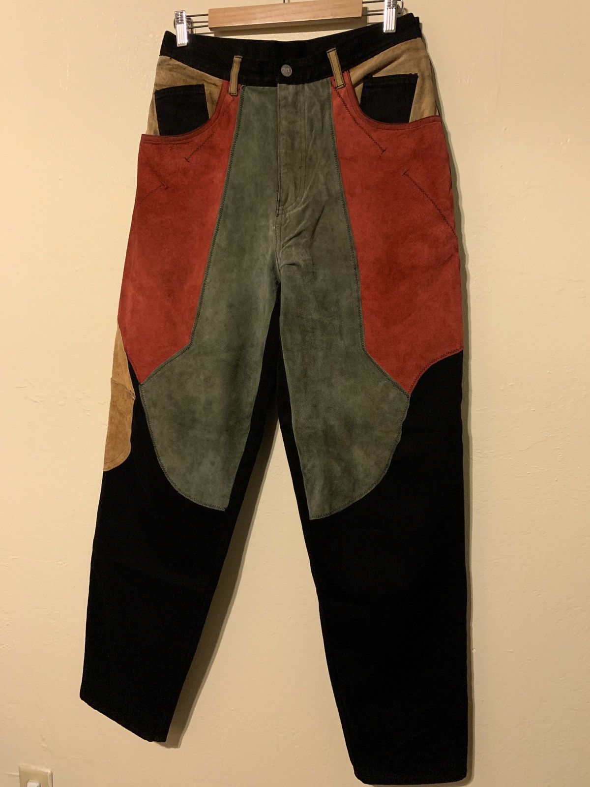 Other *RARE* Machine Paneled Microfiber/Suede Paneled Pants -Sz 32 Size US 32 / EU 48 - 1 Thumbnail