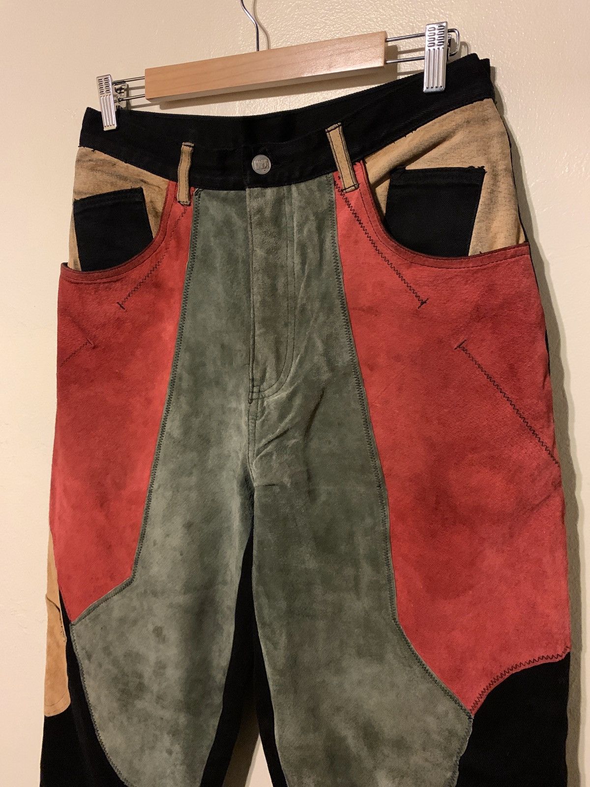 Other *RARE* Machine Paneled Microfiber/Suede Paneled Pants -Sz 32 Size US 32 / EU 48 - 2 Thumbnail