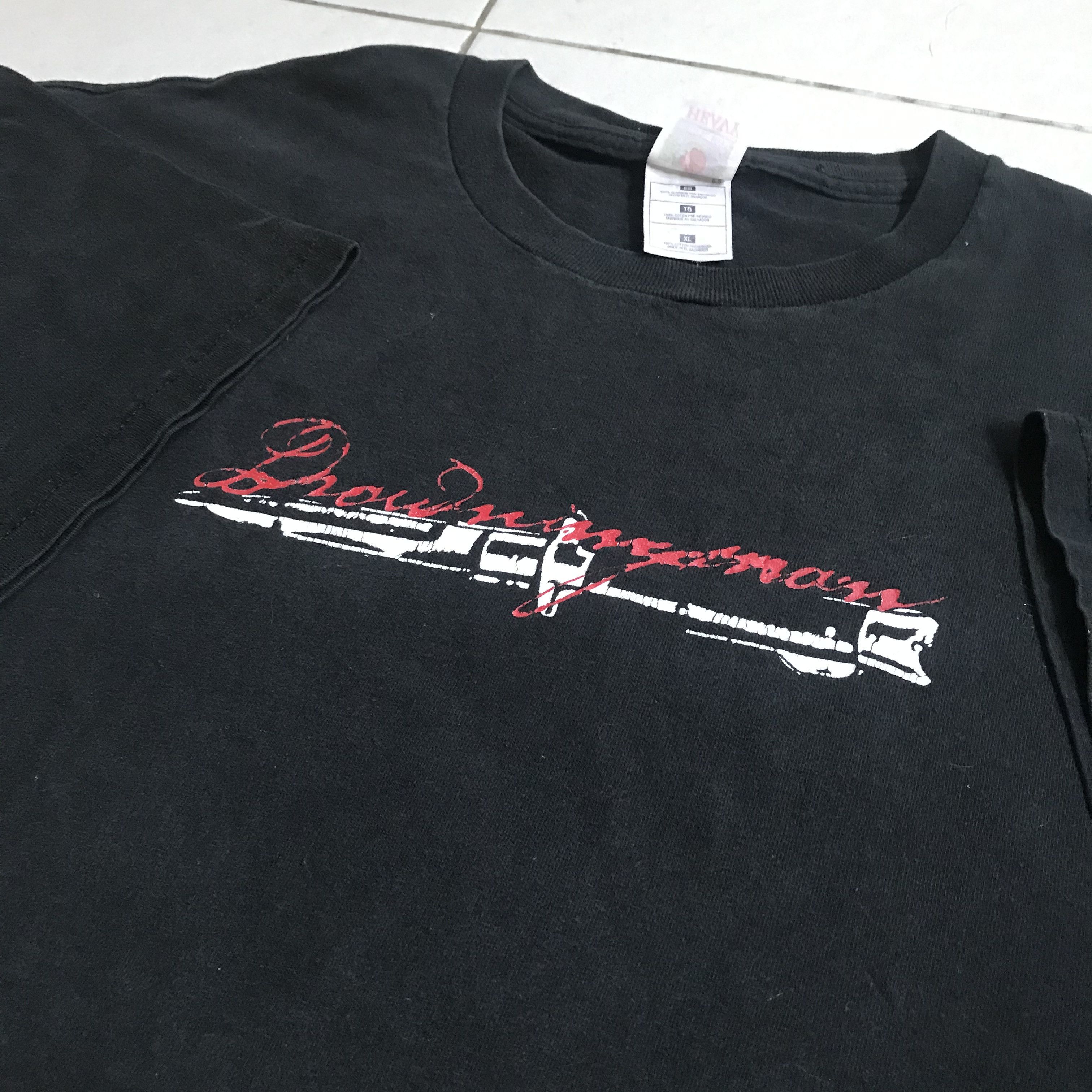 Rare Vintage 90s Drowningman Knife T shirt Hardcore punk