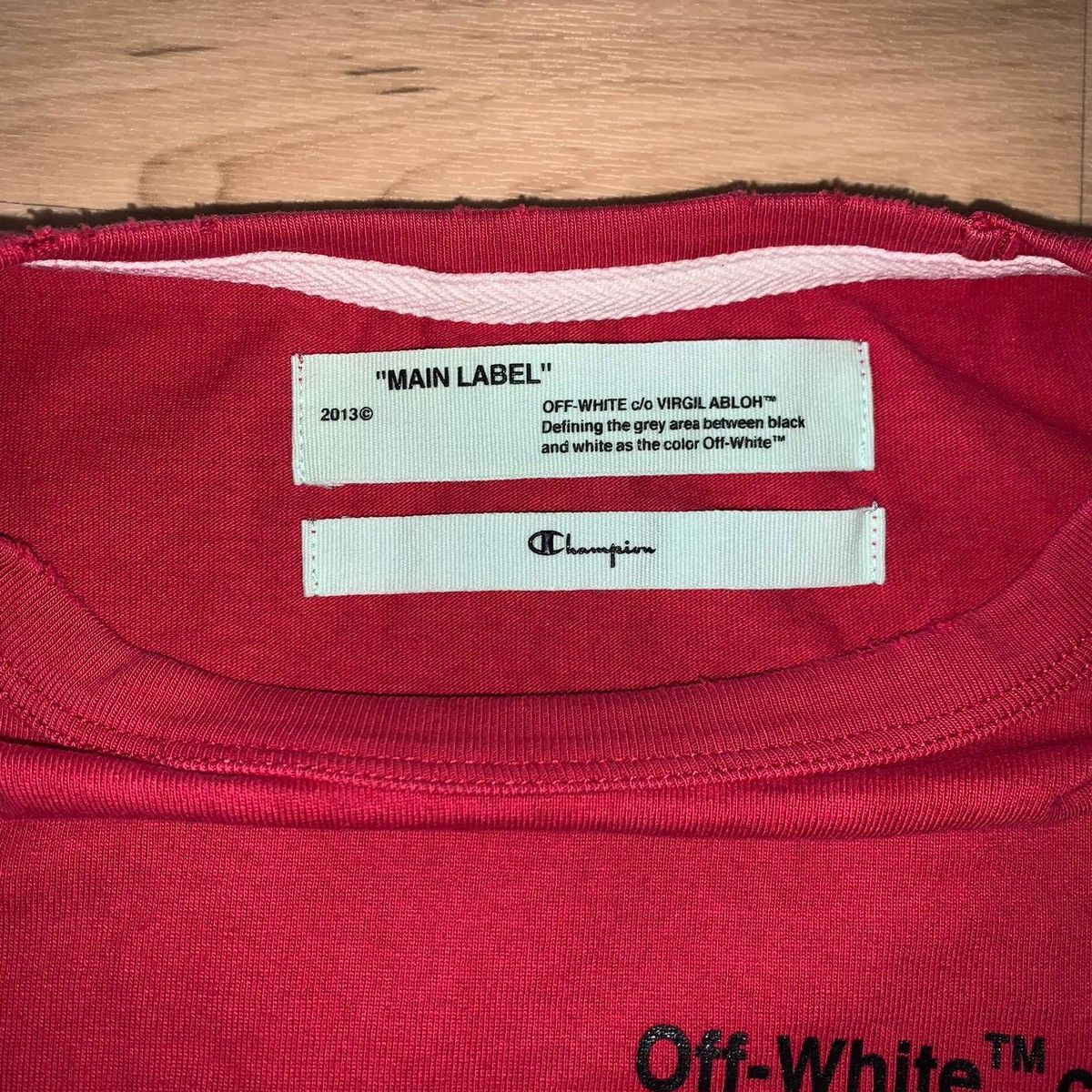 Champion × Off-White Champion Tee Size US S / EU 44-46 / 1 - 3 Thumbnail