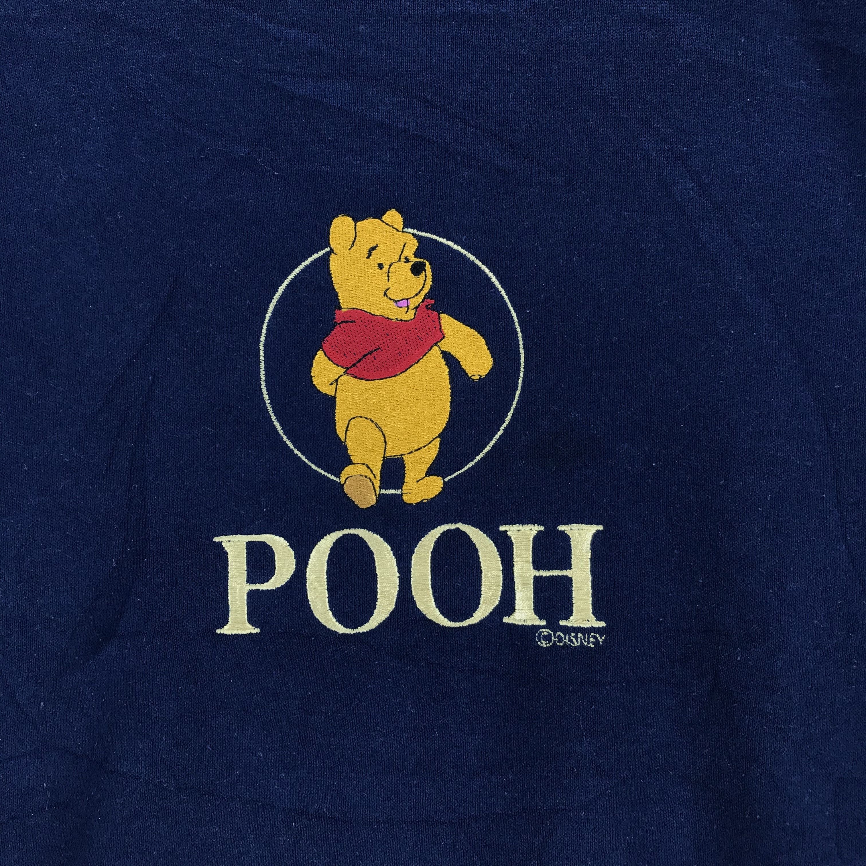 Disney Winnie The POOH Embroidery Big Logo Sweatshirt #2284-009 Size US XL / EU 56 / 4 - 3 Thumbnail