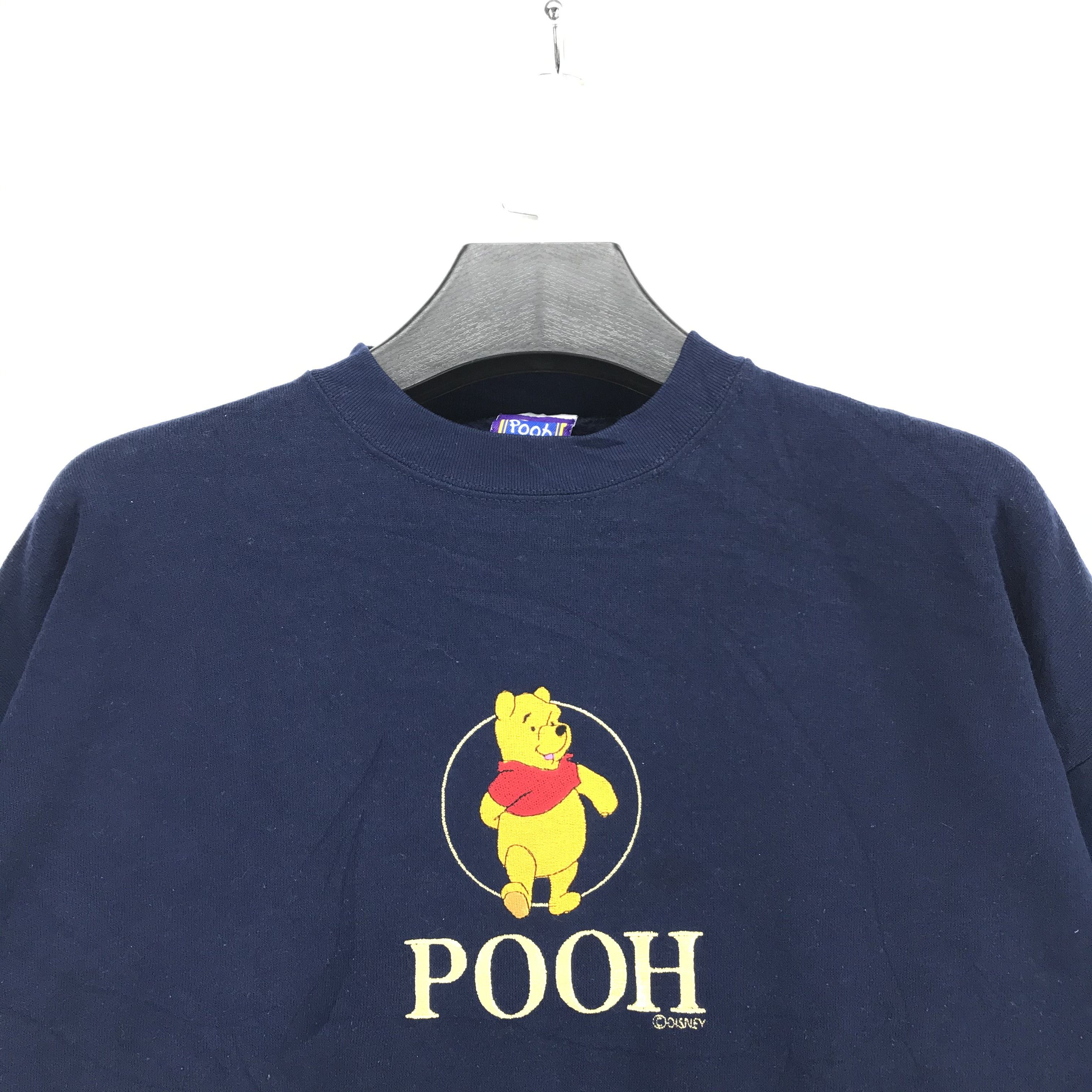 Disney Winnie The POOH Embroidery Big Logo Sweatshirt #2284-009 Size US XL / EU 56 / 4 - 2 Thumbnail