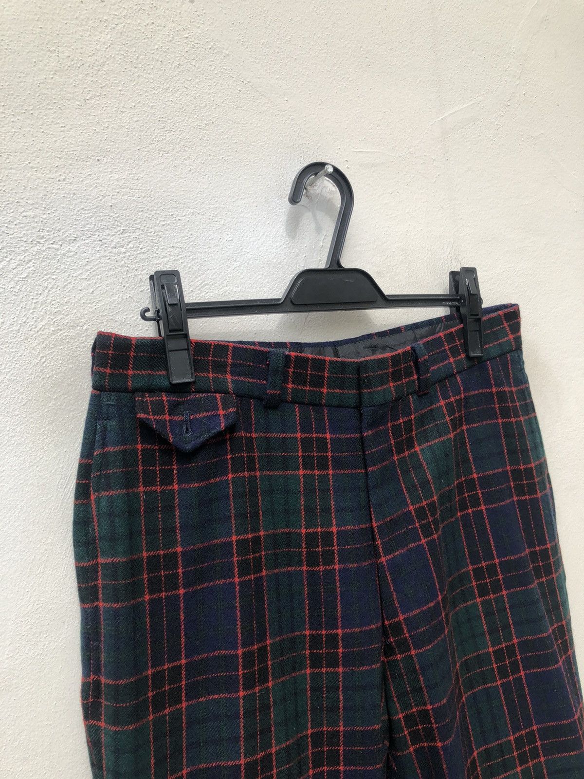 Japanese Brand Vintage 80s VOX Japan Tartan Wool Trouser Checks Pant Size US 31 - 8 Thumbnail