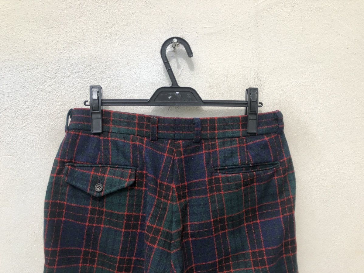 Japanese Brand Vintage 80s VOX Japan Tartan Wool Trouser Checks Pant Size US 31 - 13 Thumbnail