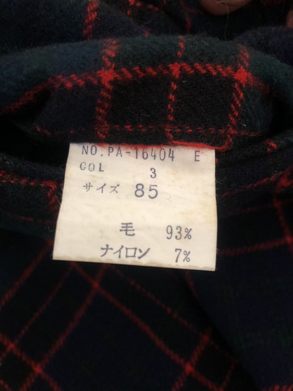 Japanese Brand Vintage 80s VOX Japan Tartan Wool Trouser Checks Pant Size US 31 - 17 Thumbnail
