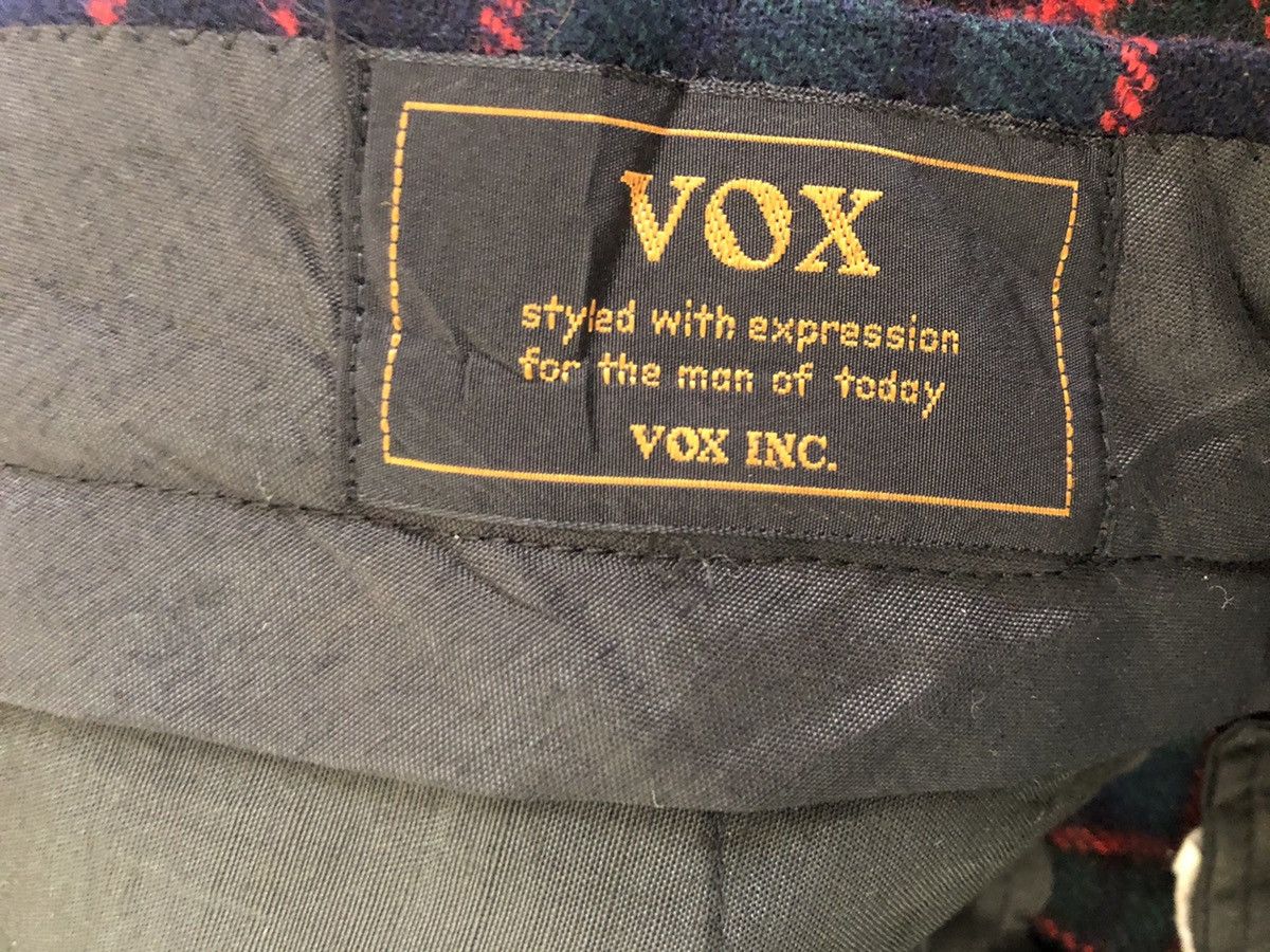 Japanese Brand Vintage 80s VOX Japan Tartan Wool Trouser Checks Pant Size US 31 - 16 Thumbnail