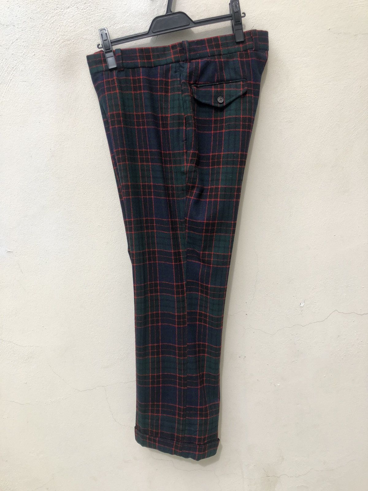 Japanese Brand Vintage 80s VOX Japan Tartan Wool Trouser Checks Pant Size US 31 - 14 Thumbnail