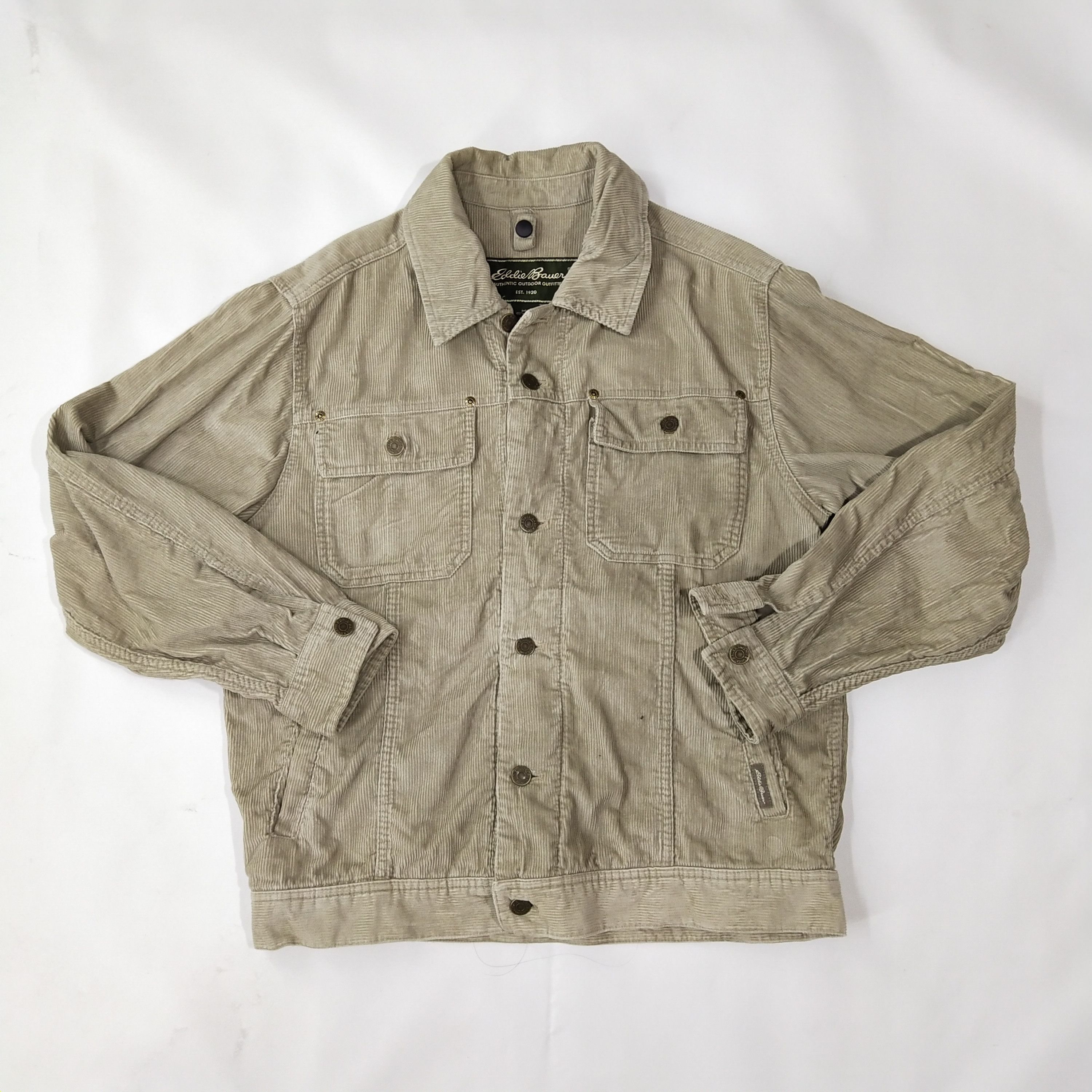 Eddie Bauer × Japanese Brand Eddie Bauer Corduroy Denim Jacket Size US M / EU 48-50 / 2 - 1 Thumbnail
