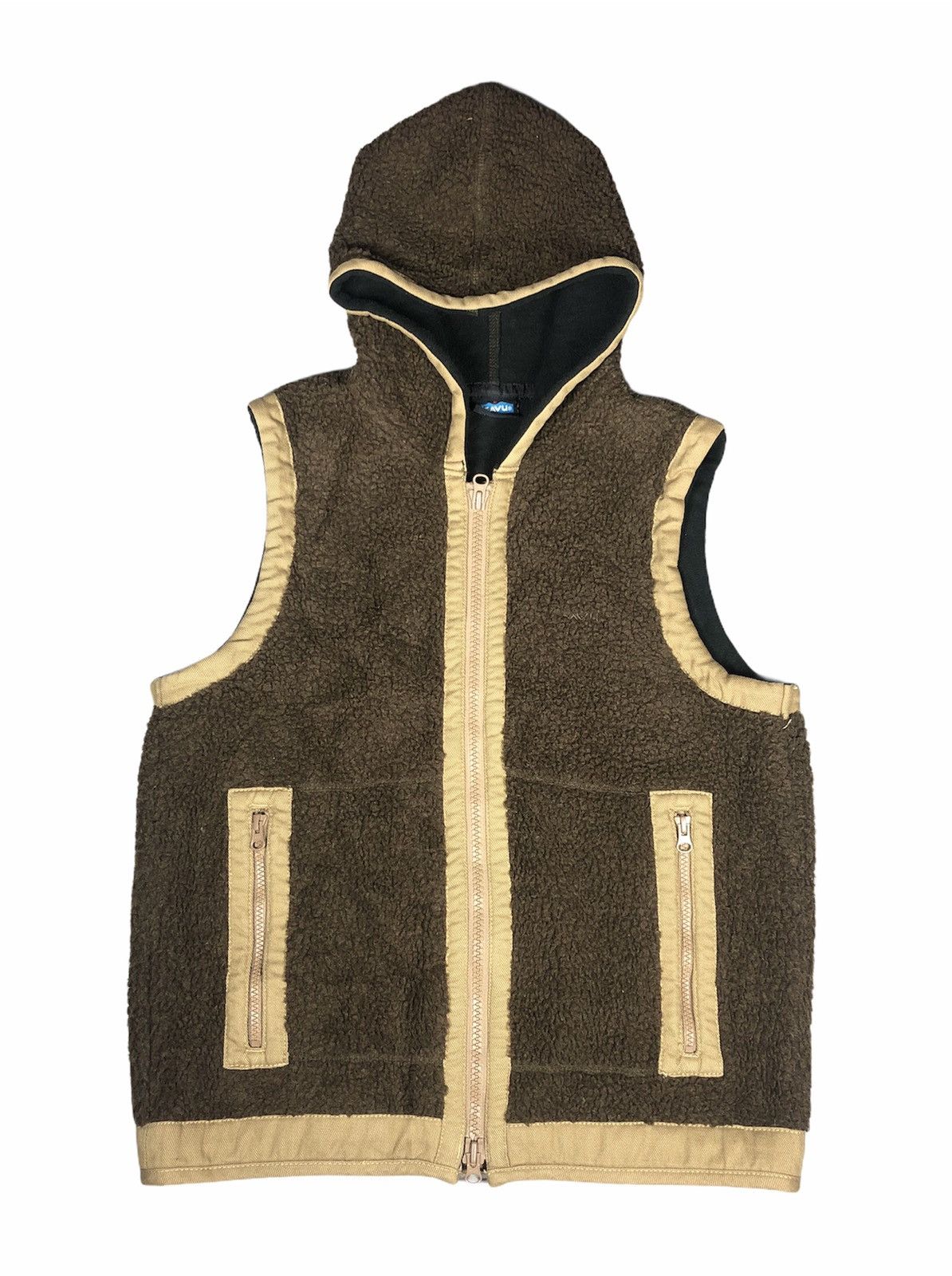 KAVU KAVU Fleece Hooded Vest Size US S / EU 44-46 / 1 - 1 Thumbnail