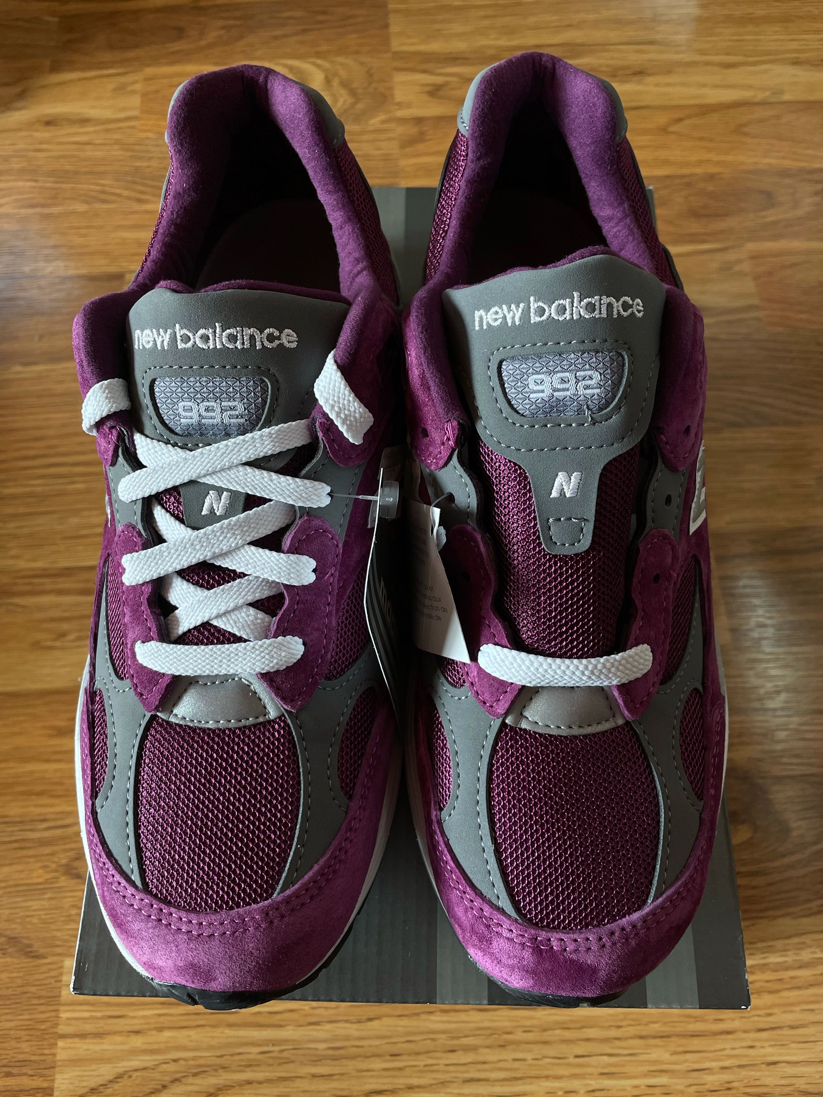 New Balance 992 BA XLD Purple Grey Made in USA Size US 8 / EU 41 - 17 Thumbnail