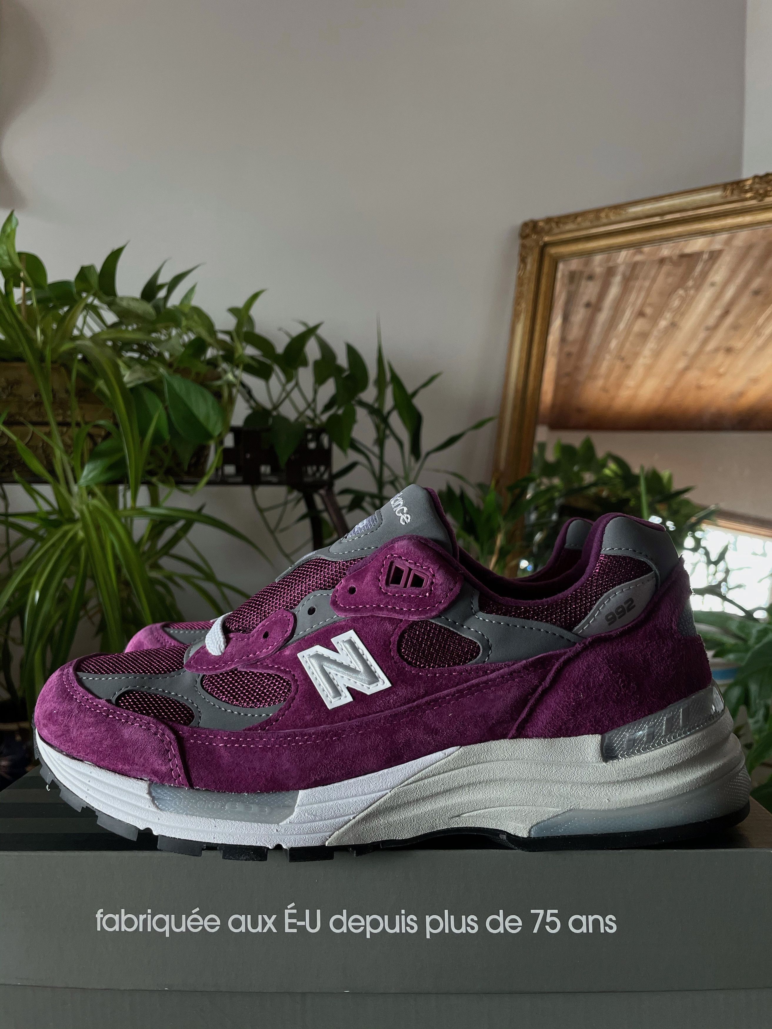 New Balance 992 BA XLD Purple Grey Made in USA Size US 8 / EU 41 - 12 Thumbnail